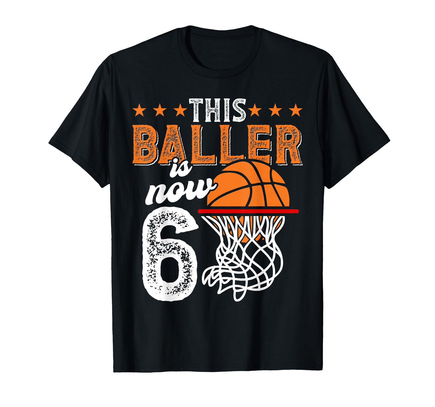 6Th Birthday Basketball Player T-Shirt - Casual Everyday Wear Men Women - T-Shirt, Sweatshirt, Hoodie