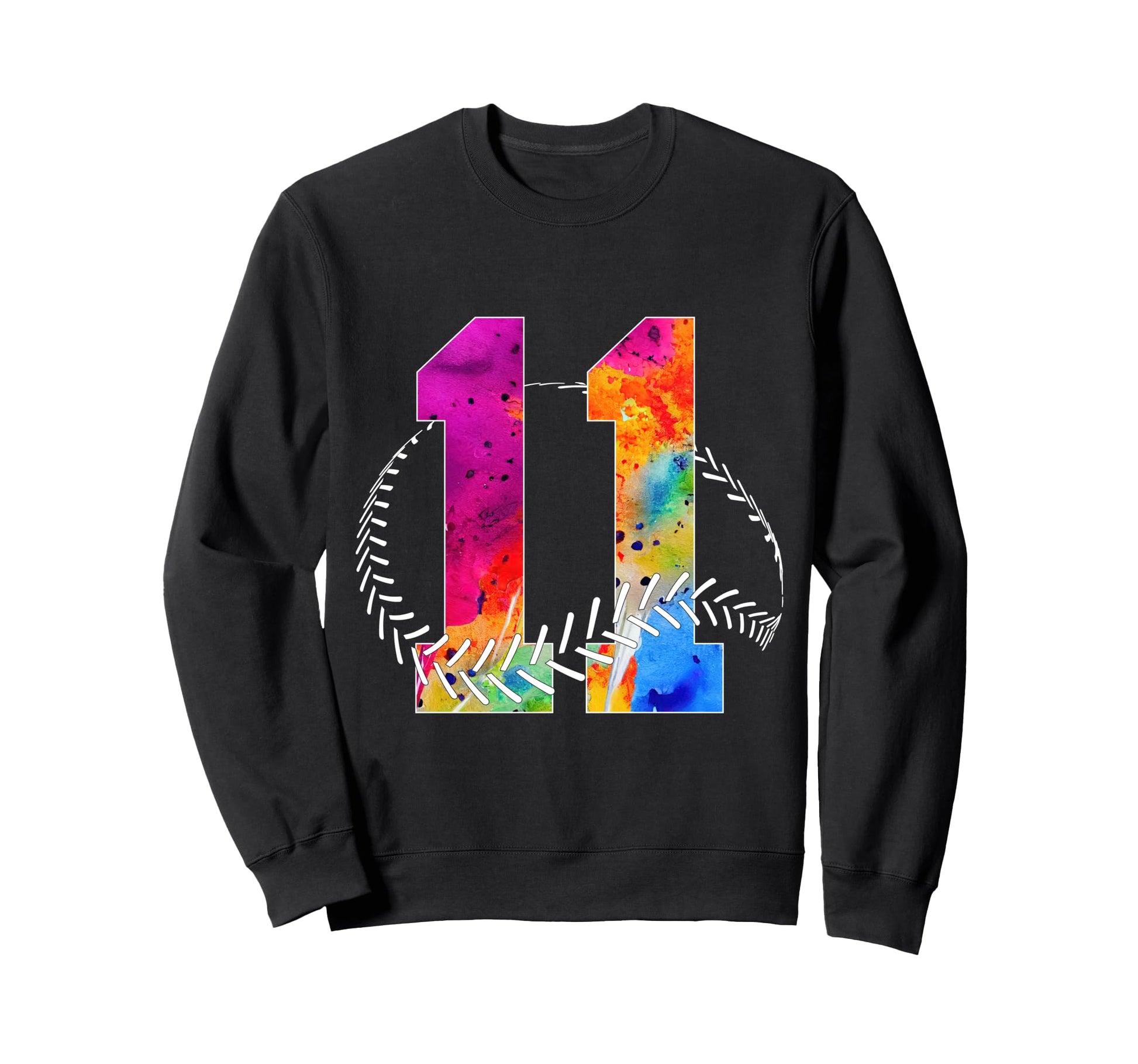 Number 11 Years Baseball 11Th Sweatshirt - Aesthetic Graphic Unisex - T-Shirt, Sweatshirt, Hoodie