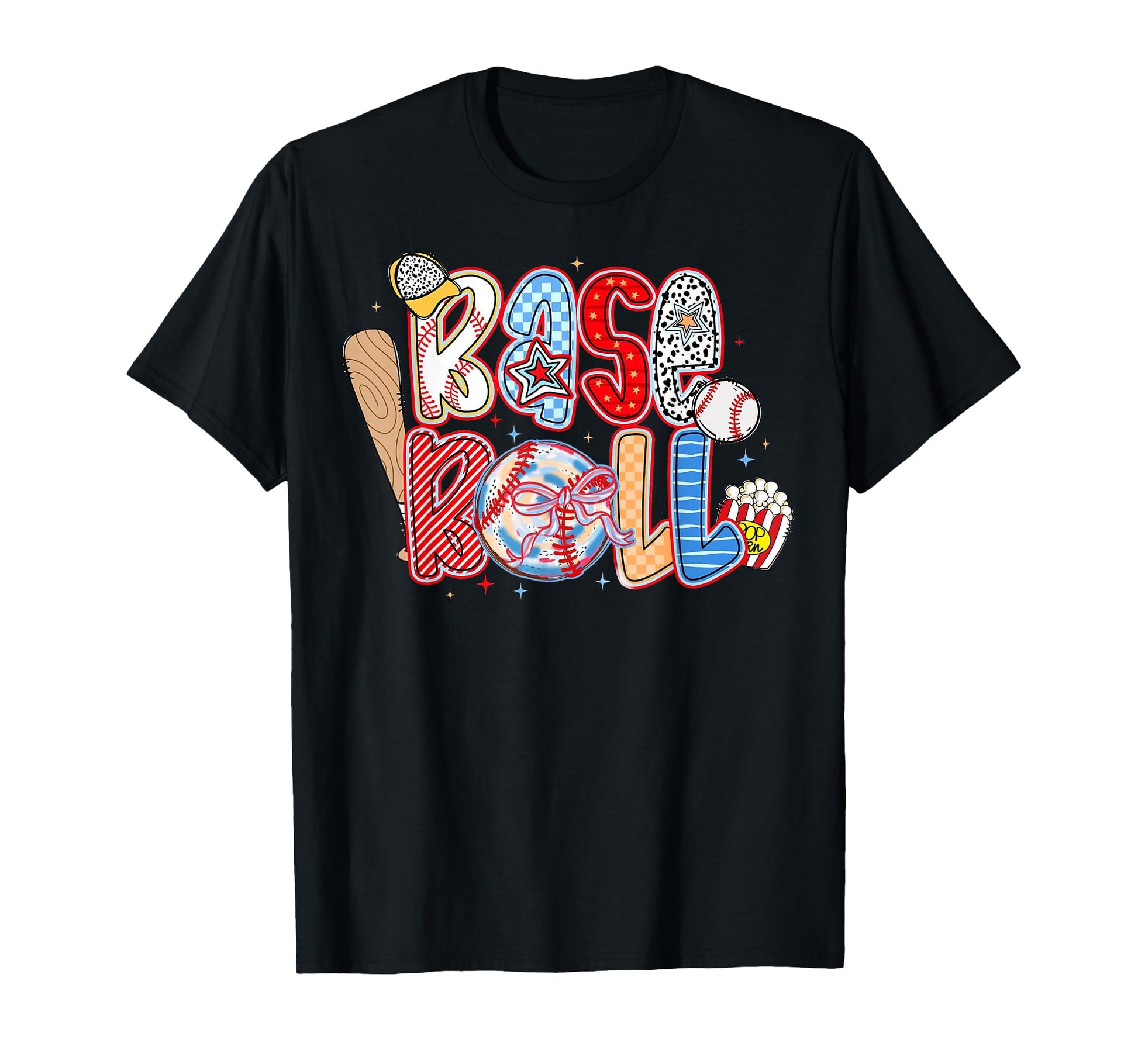 Baseball Coquette Game Day Baseball T-Shirt - Custom Art Print for Adults - T-Shirt, Sweatshirt, Hoodie