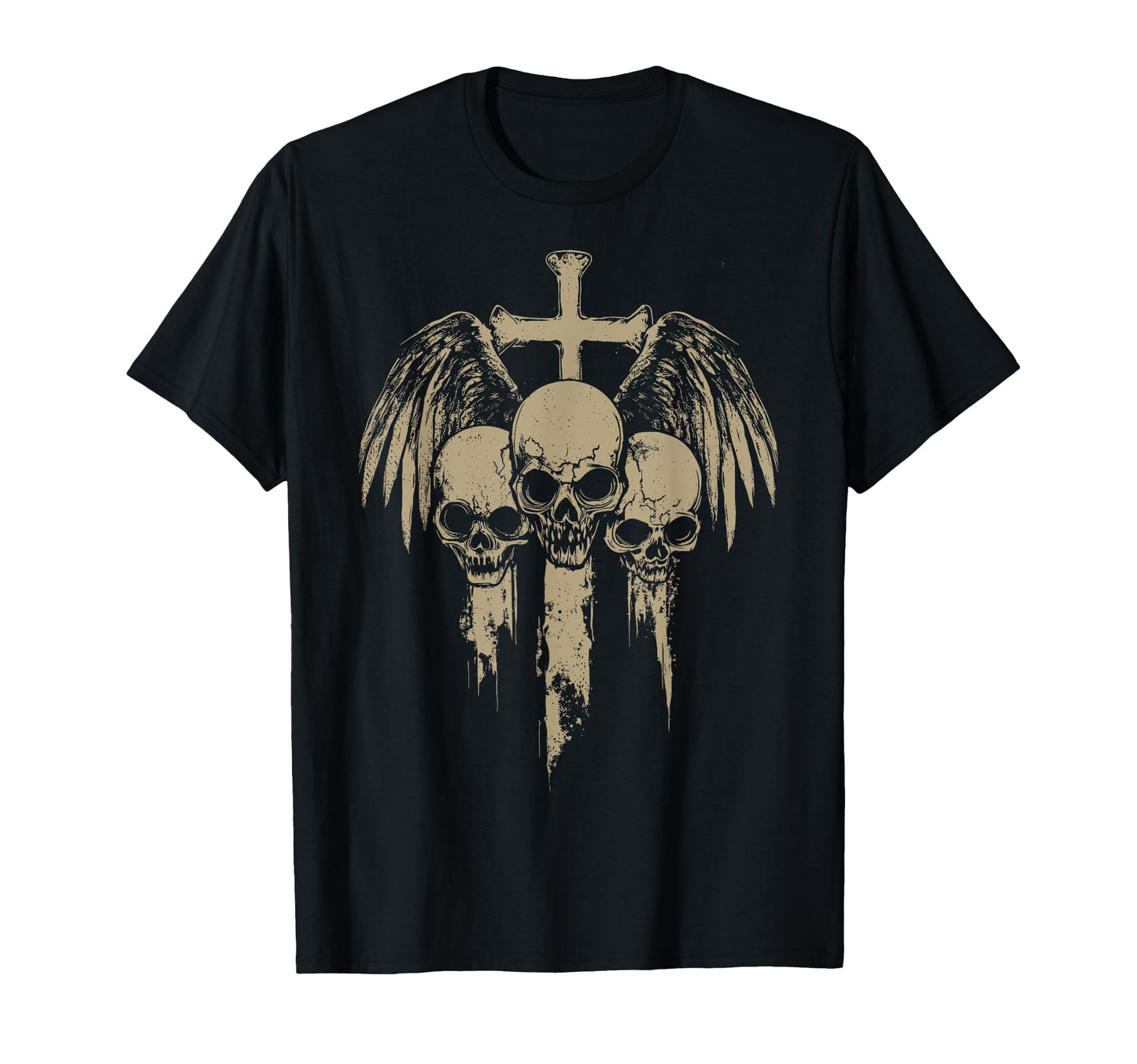 Skull Cross Y2K Grunge Aesthetic Alt T-Shirt - Custom Art Print Men Women - T-Shirt, Sweatshirt, Hoodie