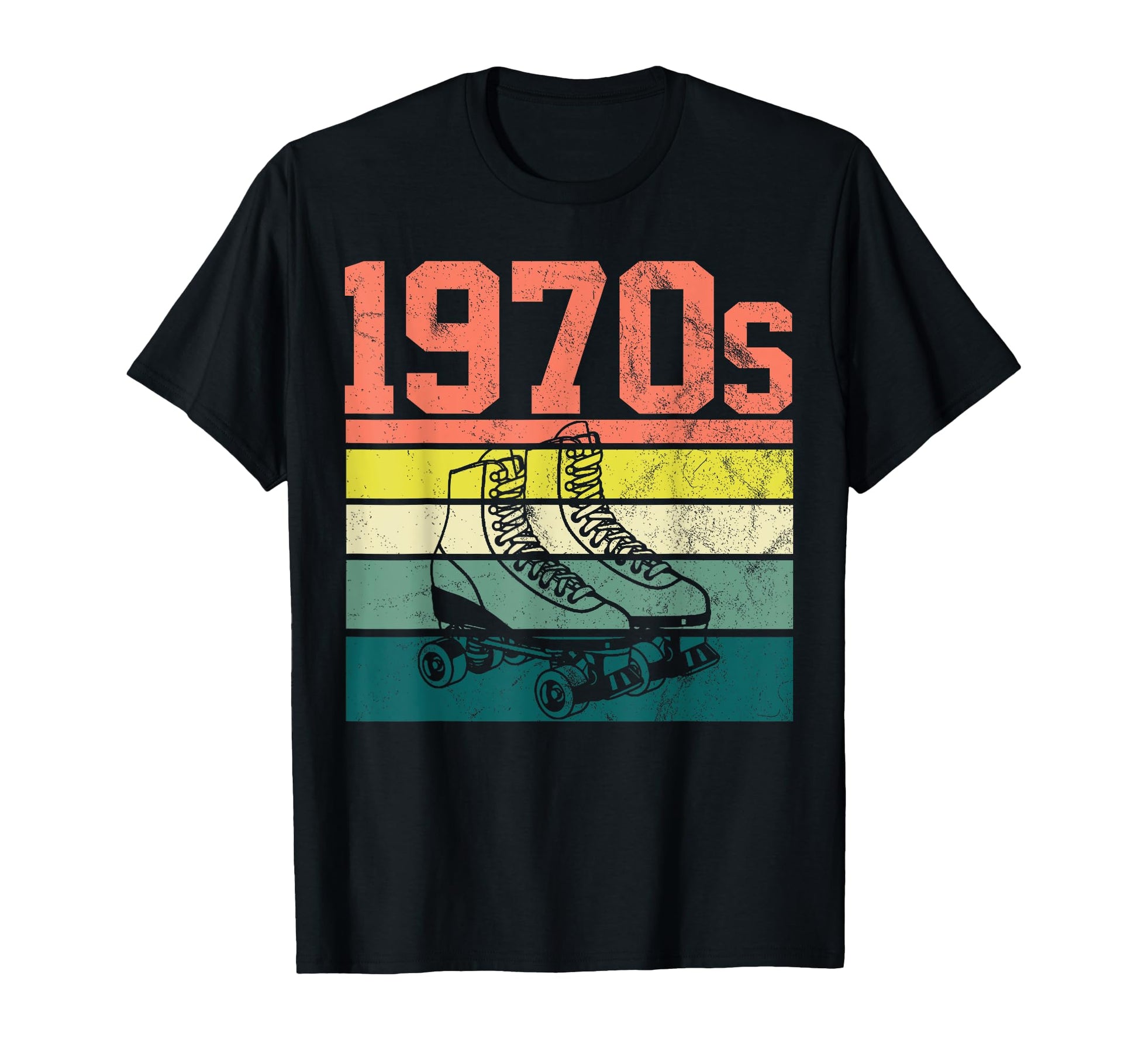 70S Roller Skates T-Shirt - Custom Art Print Unisex - T-Shirt, Sweatshirt, Hoodie