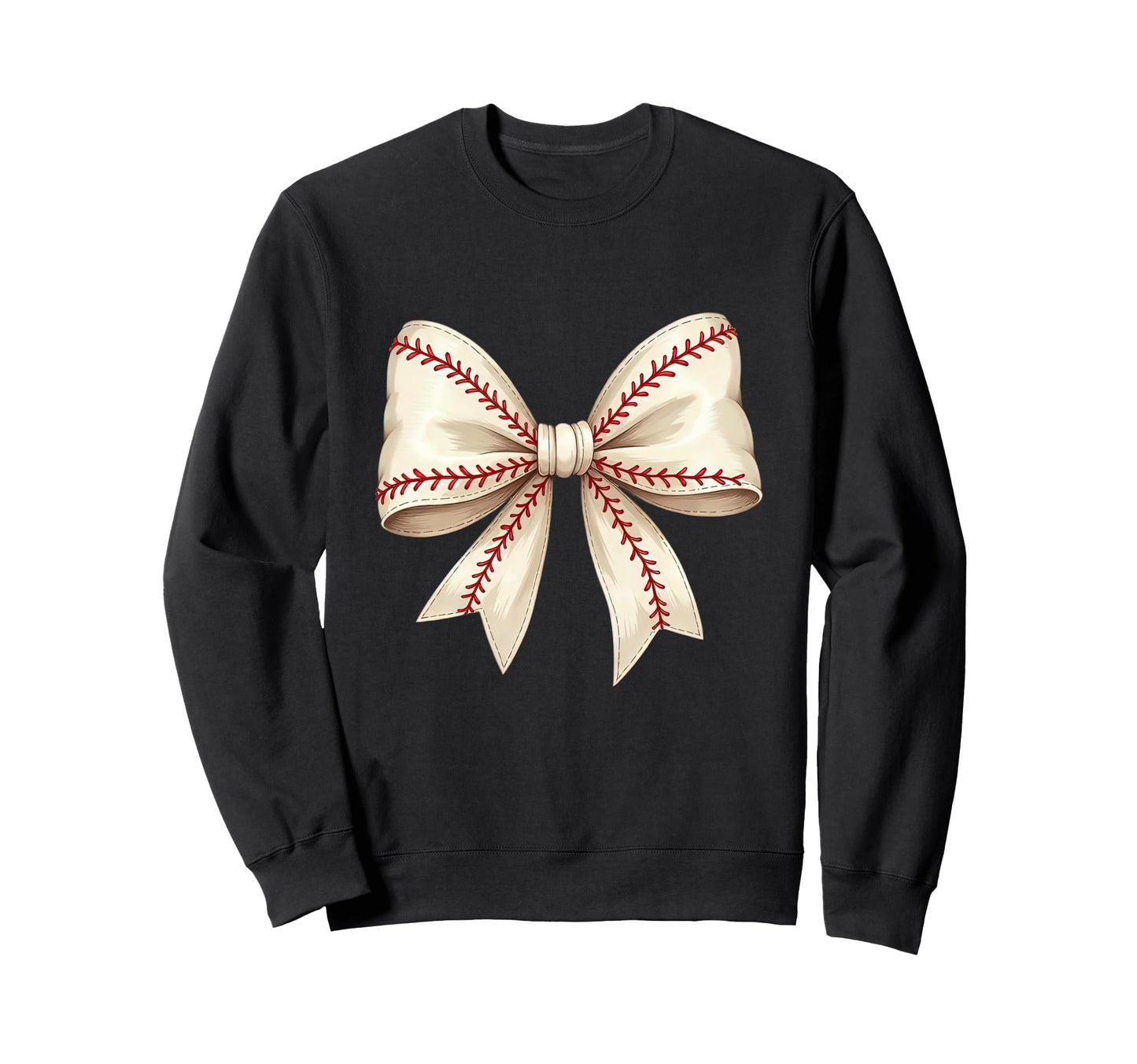 Baseball Coquette Bow Mom Baseball Sweatshirt - Graphic Print for Adults - T-Shirt, Sweatshirt, Hoodie