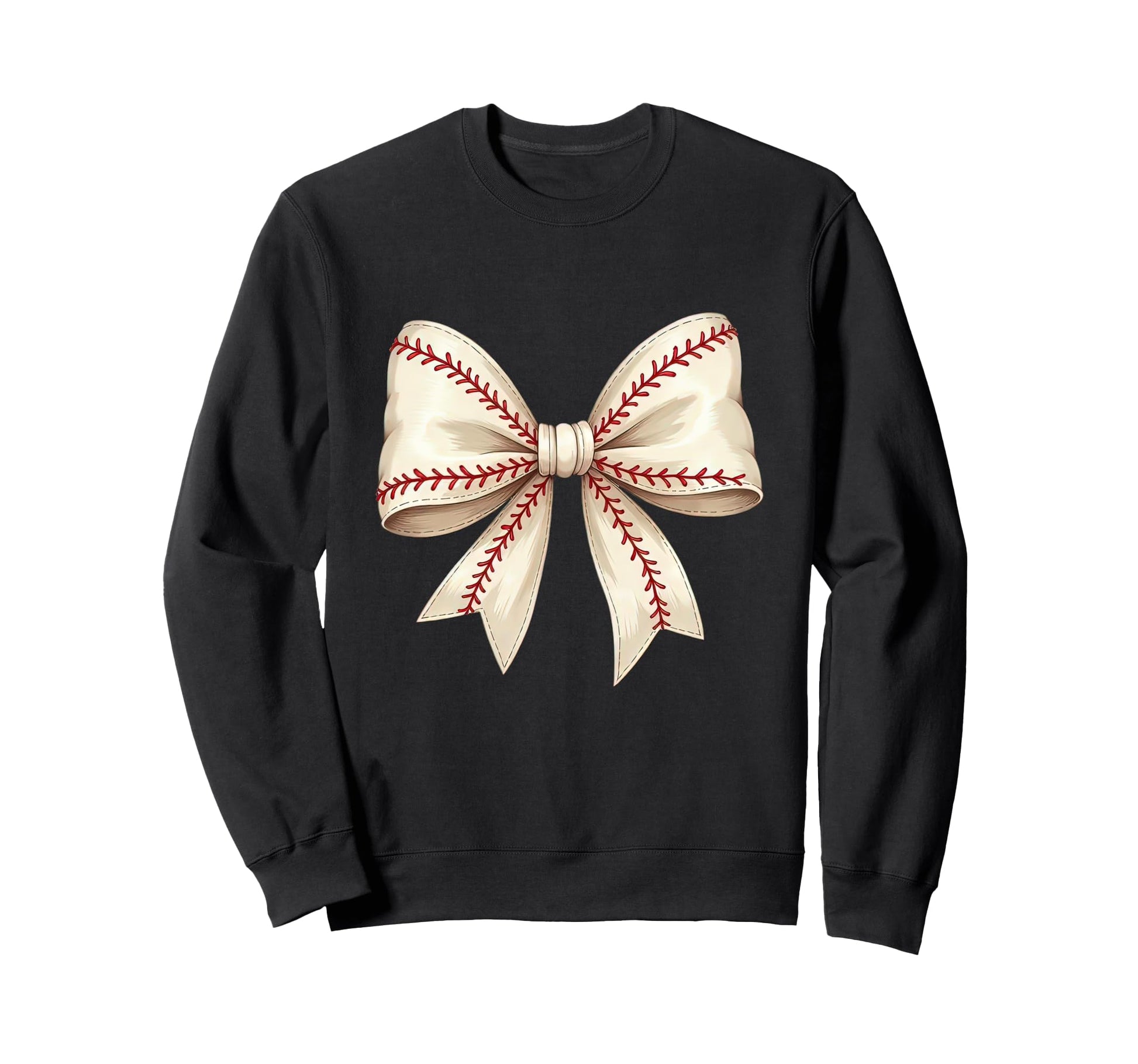 Baseball Coquette Bow Mom Baseball Sweatshirt - Graphic Print for Adults - T-Shirt, Sweatshirt, Hoodie