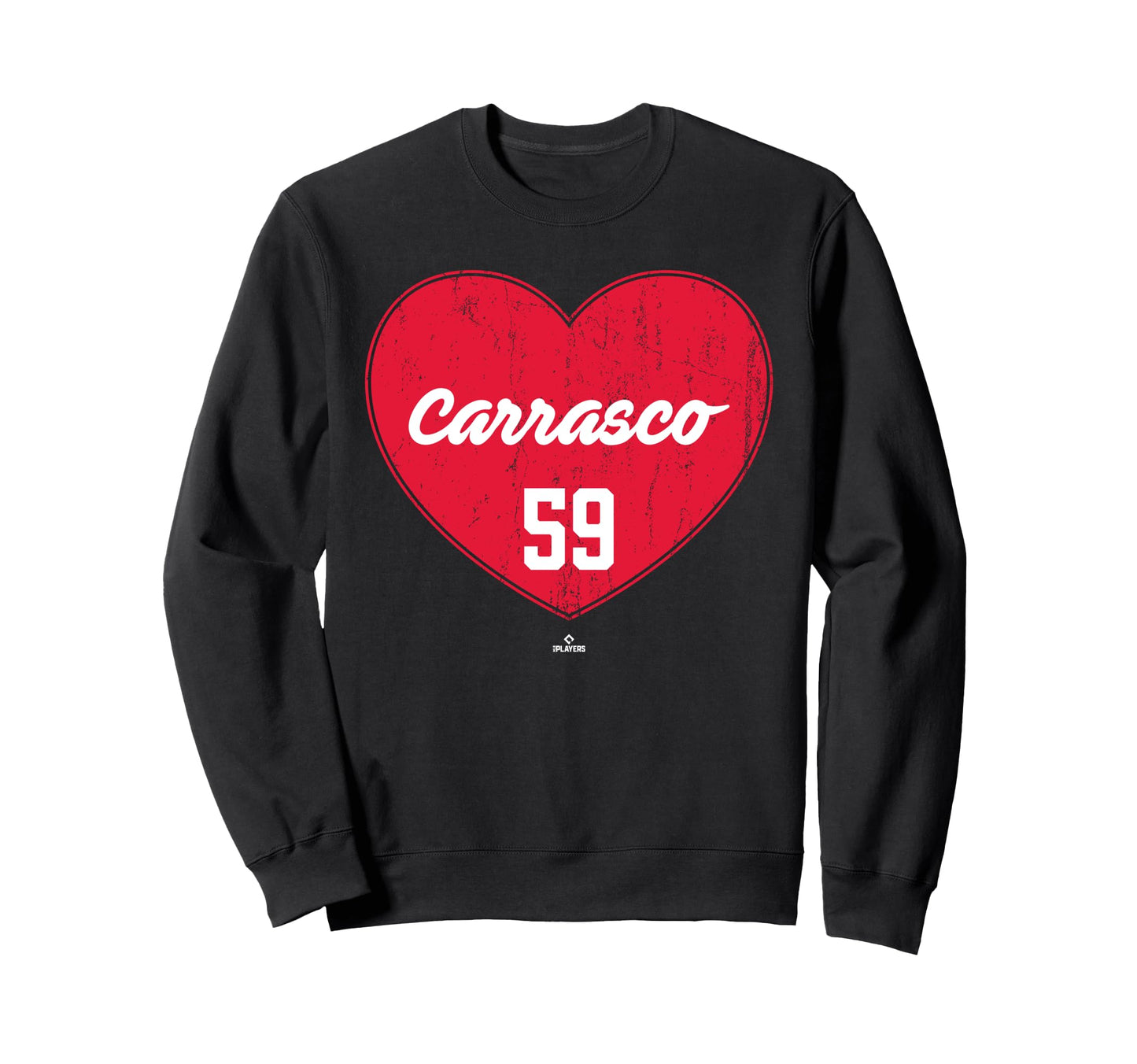Distressed Heart Carlos Carrasco Sweatshirt - Graphic Print Men Women - T-Shirt, Sweatshirt, Hoodie