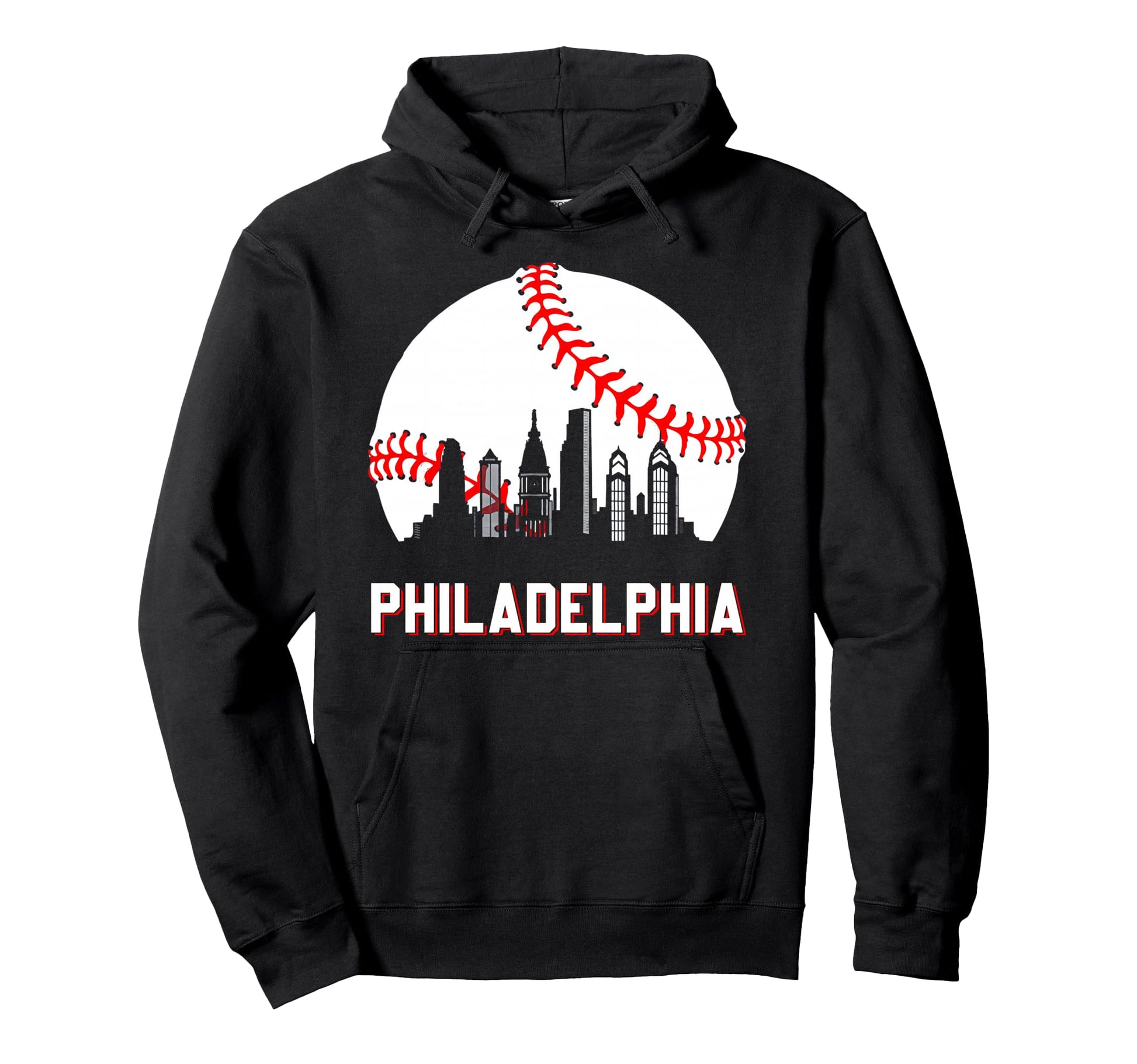 Philly Baseball Leopard Heart Hoodie - Aesthetic Graphic Men Women - T-Shirt, Sweatshirt, Hoodie