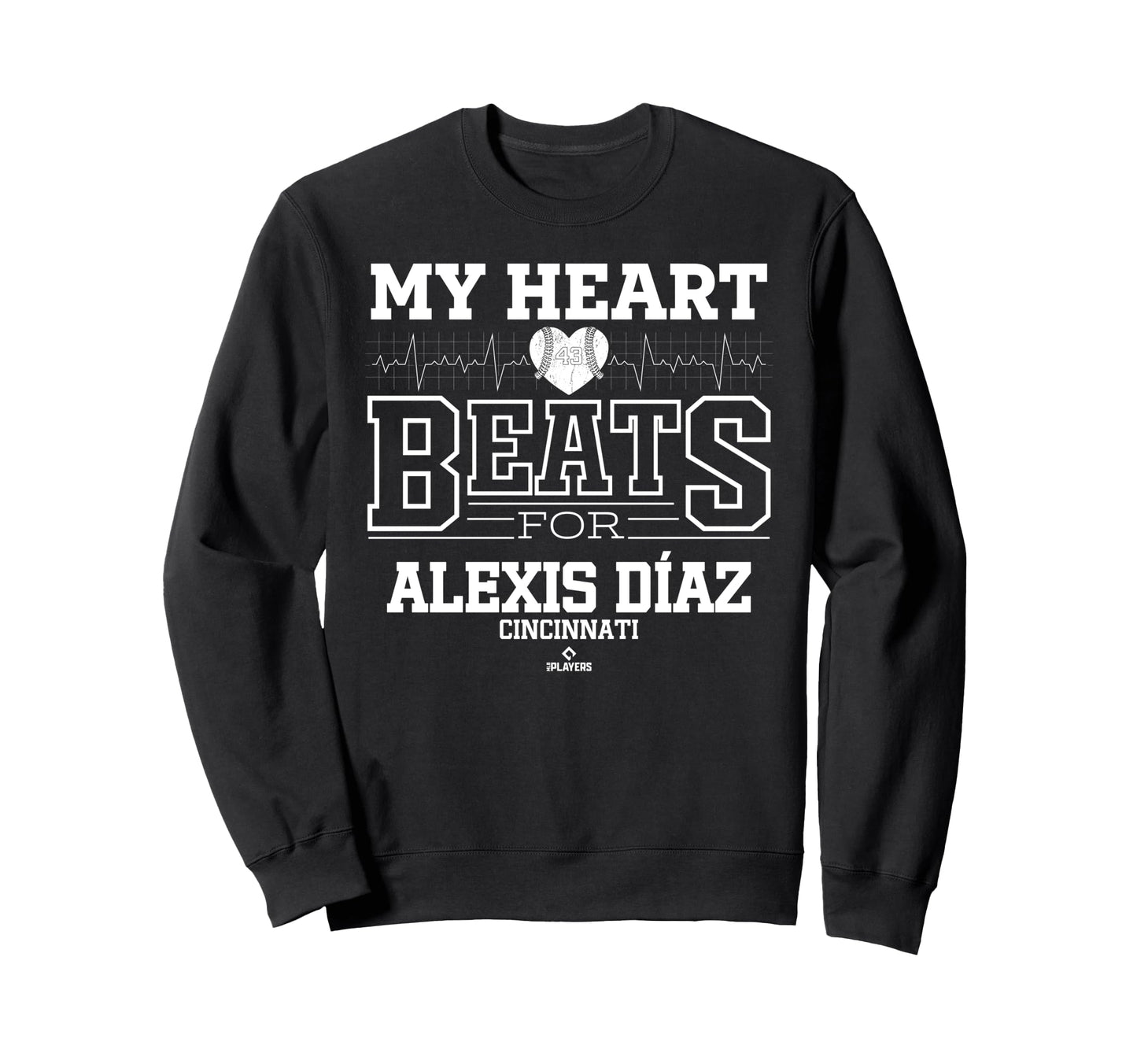 My Heart Beats Alexis D Az Cincinnati Sweatshirt - Trendy Graphic Unisex - T-Shirt, Sweatshirt, Hoodie