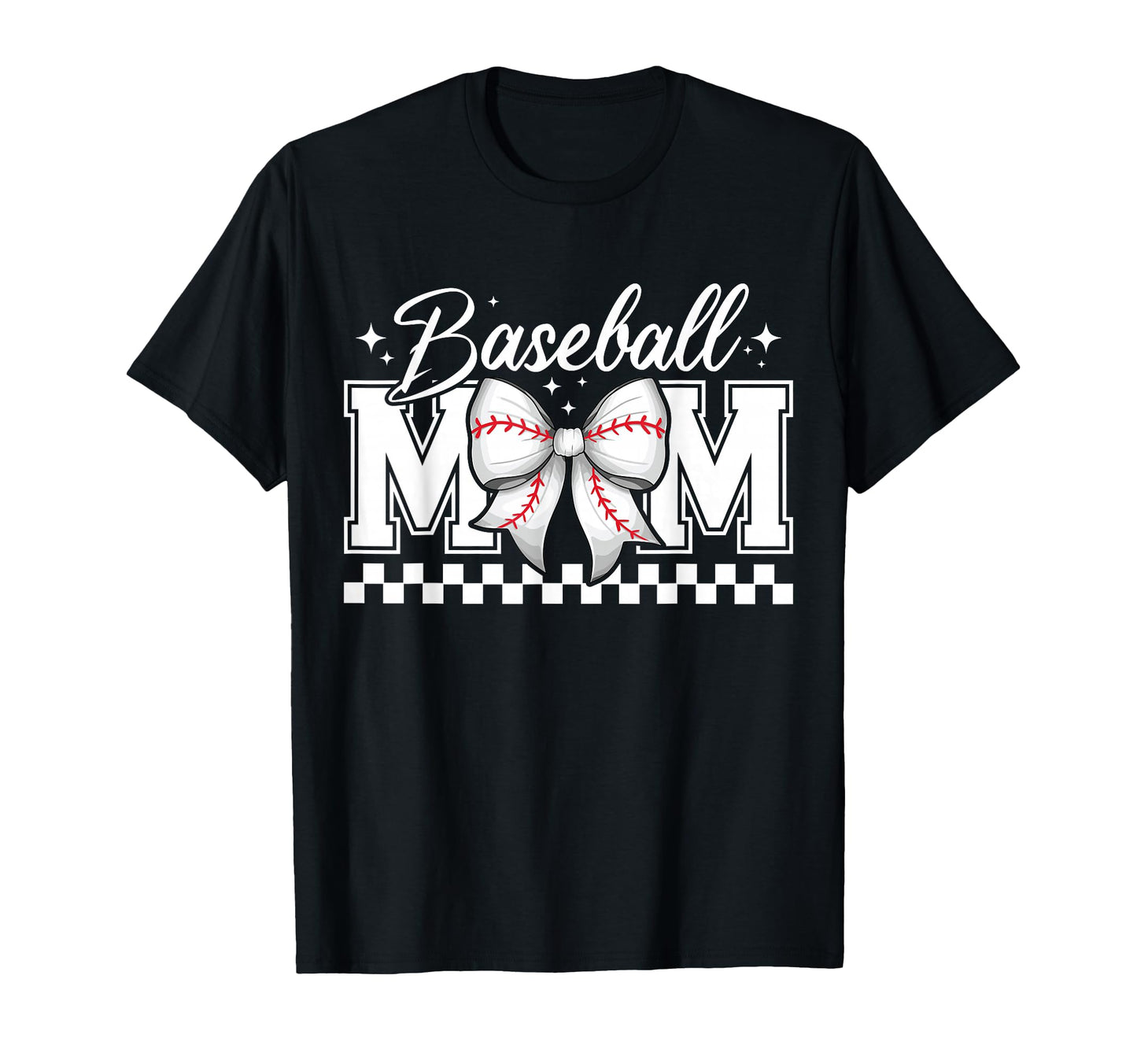 Baseball Mom Coquette Bow Baseball Mom T-Shirt - Novelty Apparel Unisex - T-Shirt, Sweatshirt, Hoodie