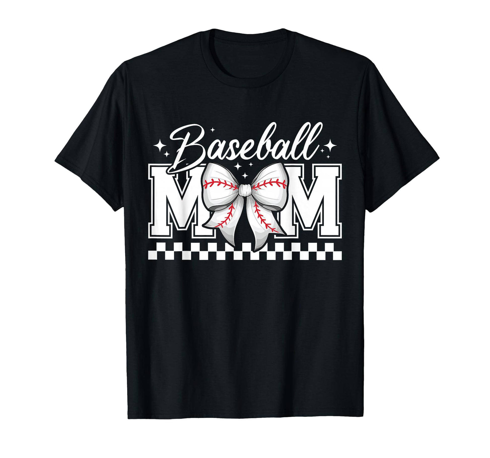 Baseball Mom Coquette Bow Baseball Mom T-Shirt - Novelty Apparel Unisex - T-Shirt, Sweatshirt, Hoodie