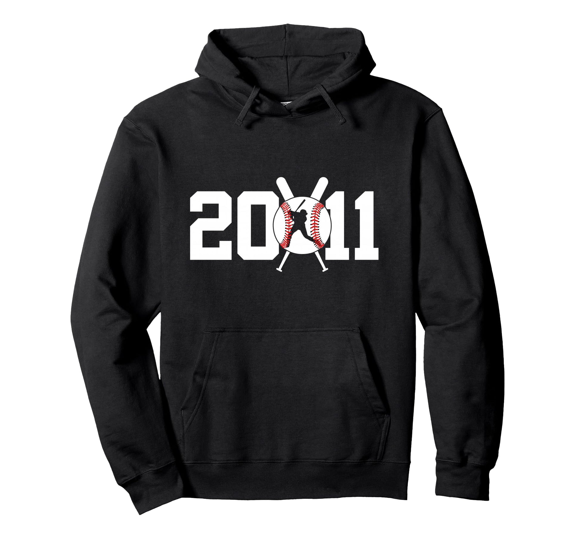 2011 Baseball 15Th Birthday Hoodie - Trendy Graphic for Adults - T-Shirt, Sweatshirt, Hoodie