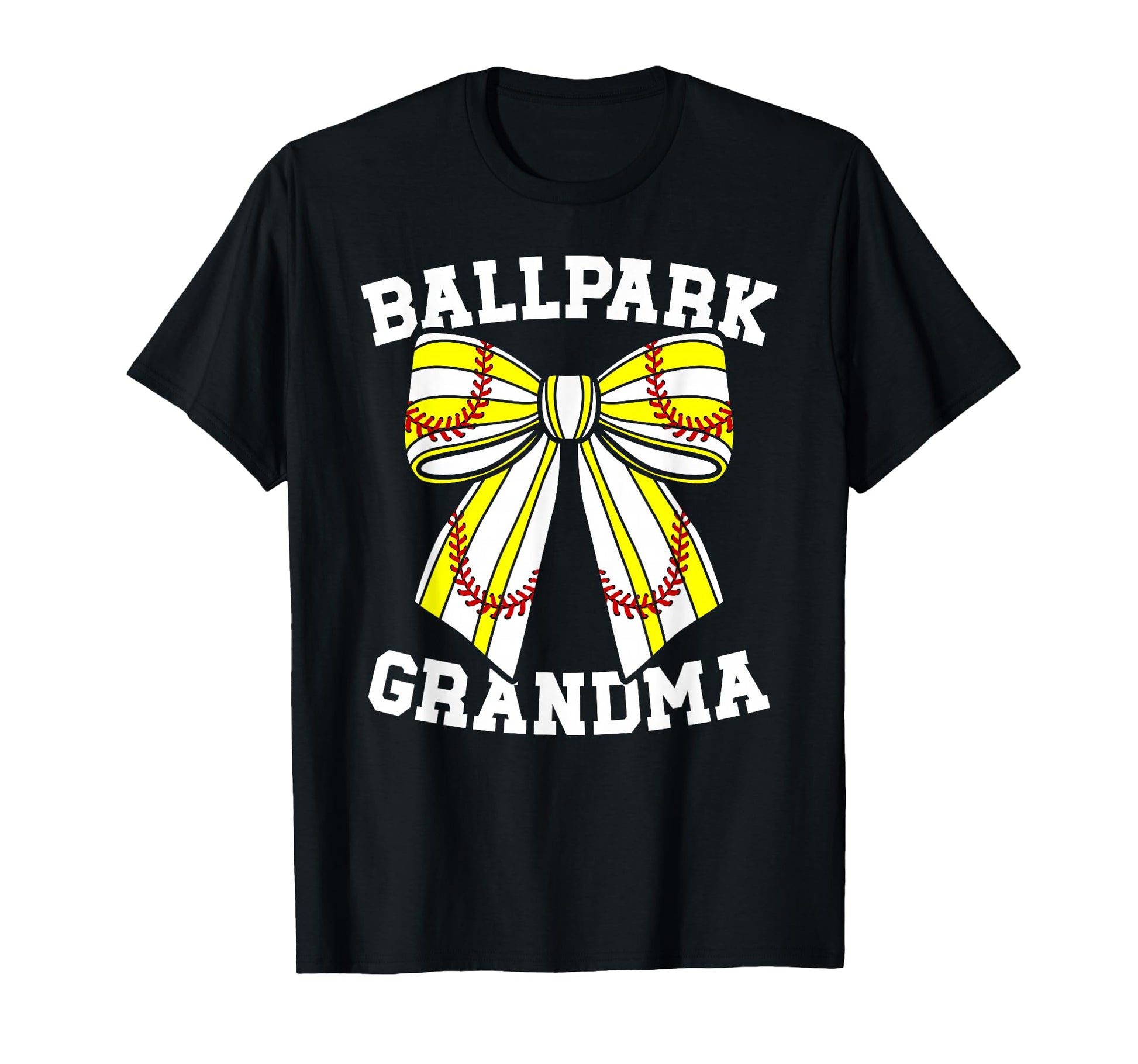 Ballpark Grandma Softball Baseball T-Shirt - Custom Art Print Men Women - T-Shirt, Sweatshirt, Hoodie