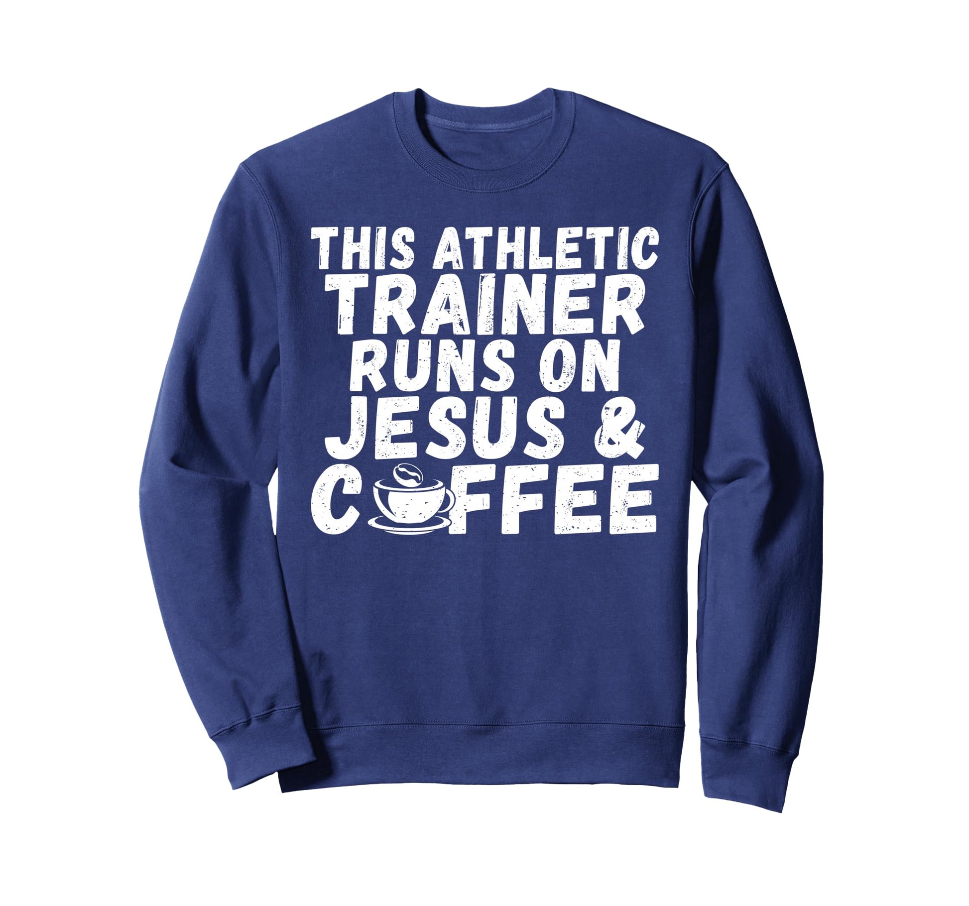This Athletic Trainer Runs Jesus Sweatshirt - Minimalist Print Men Women - T-Shirt, Sweatshirt, Hoodie
