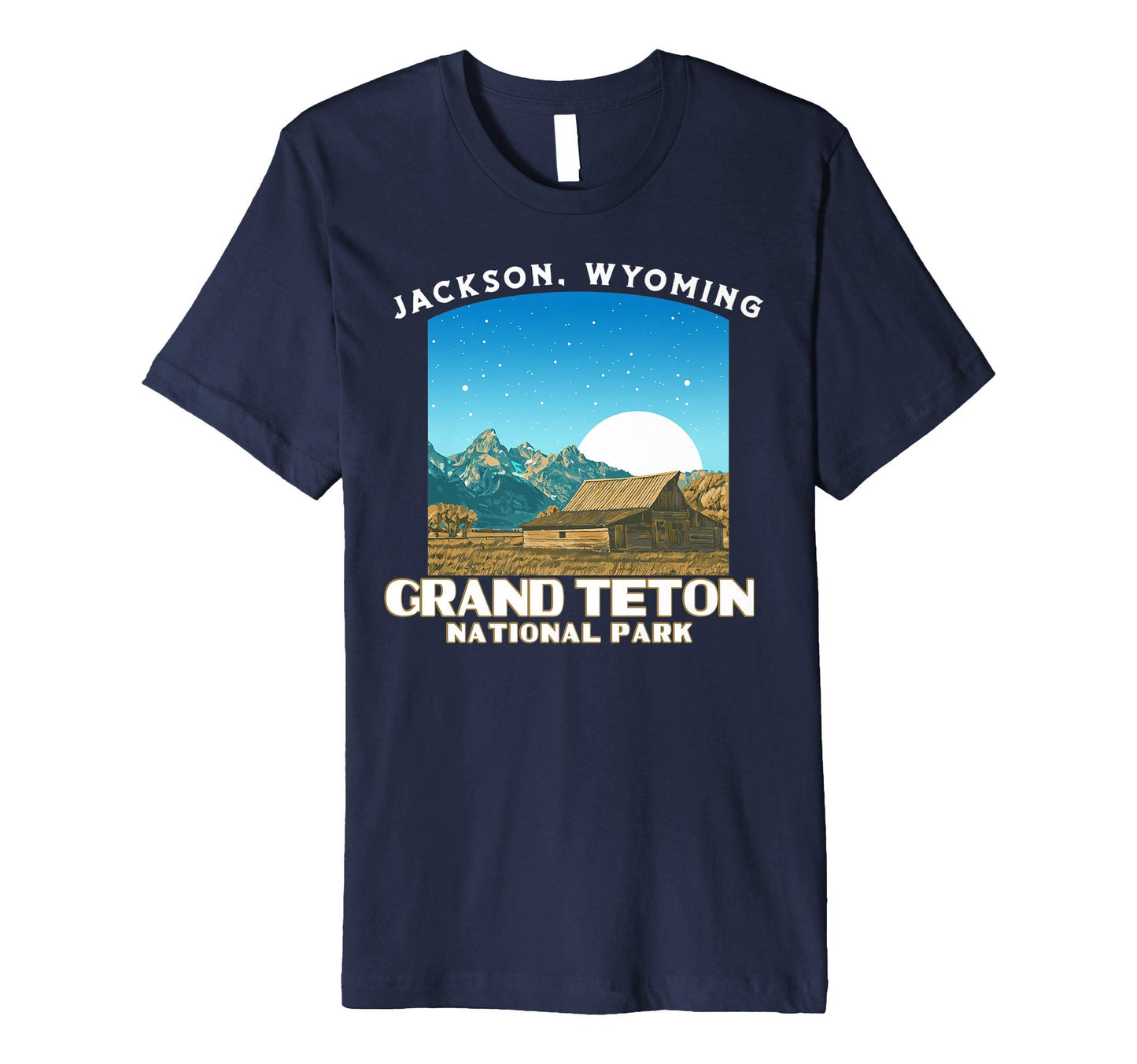 Grand Teton National Park Wpa Barn T-Shirt - Unique Graphic Men Women - T-Shirt, Sweatshirt, Hoodie