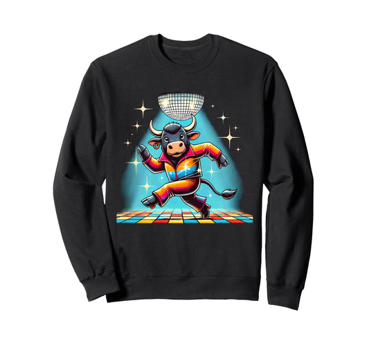 Aesthetic Ox Bull Disco Sweatshirt - Streetwear Style Men Women - T-Shirt, Sweatshirt, Hoodie