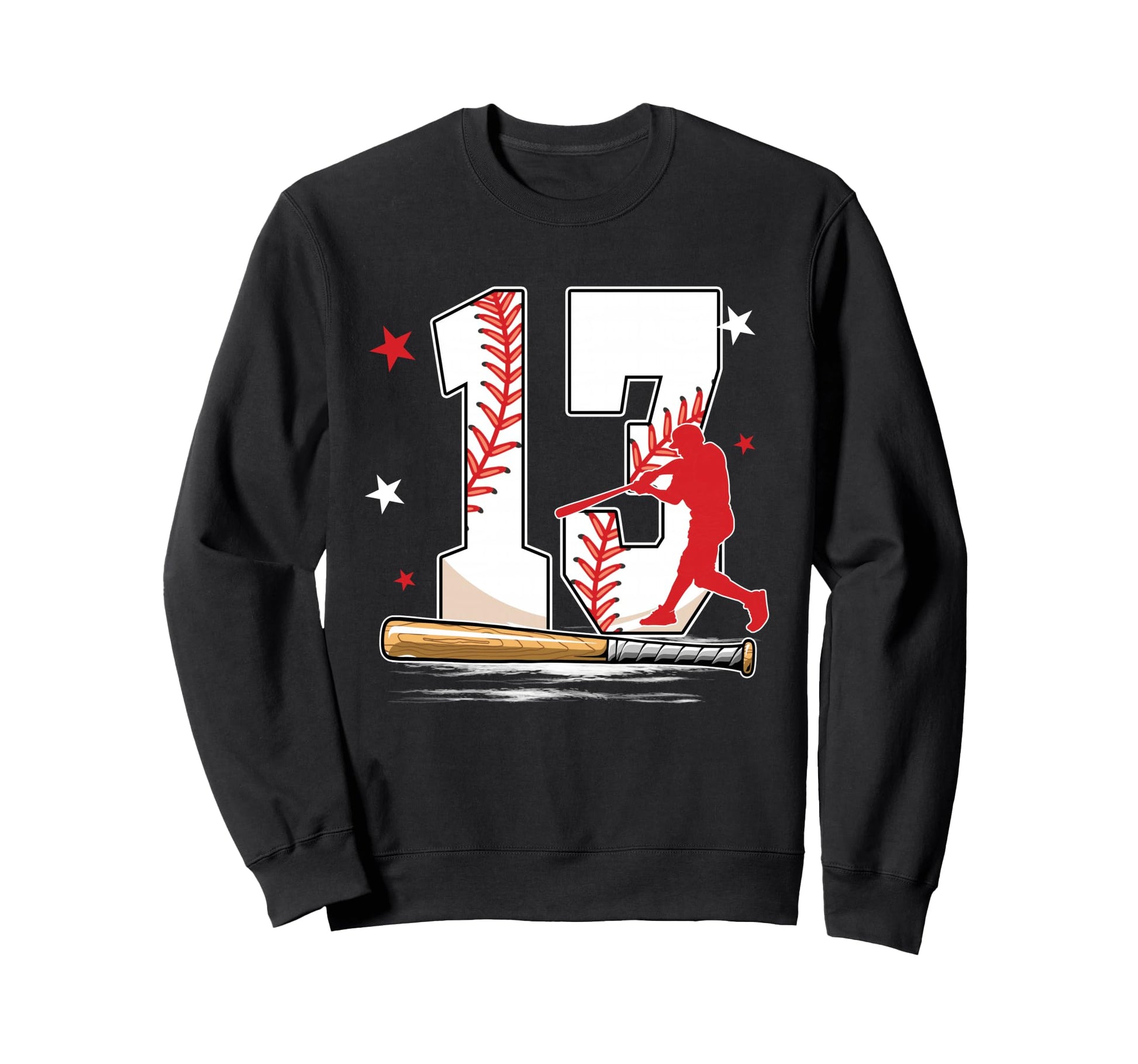13 Years Old Baseball Birthday 13Th Sweatshirt - Fun Novelty Design Unisex - T-Shirt, Sweatshirt, Hoodie