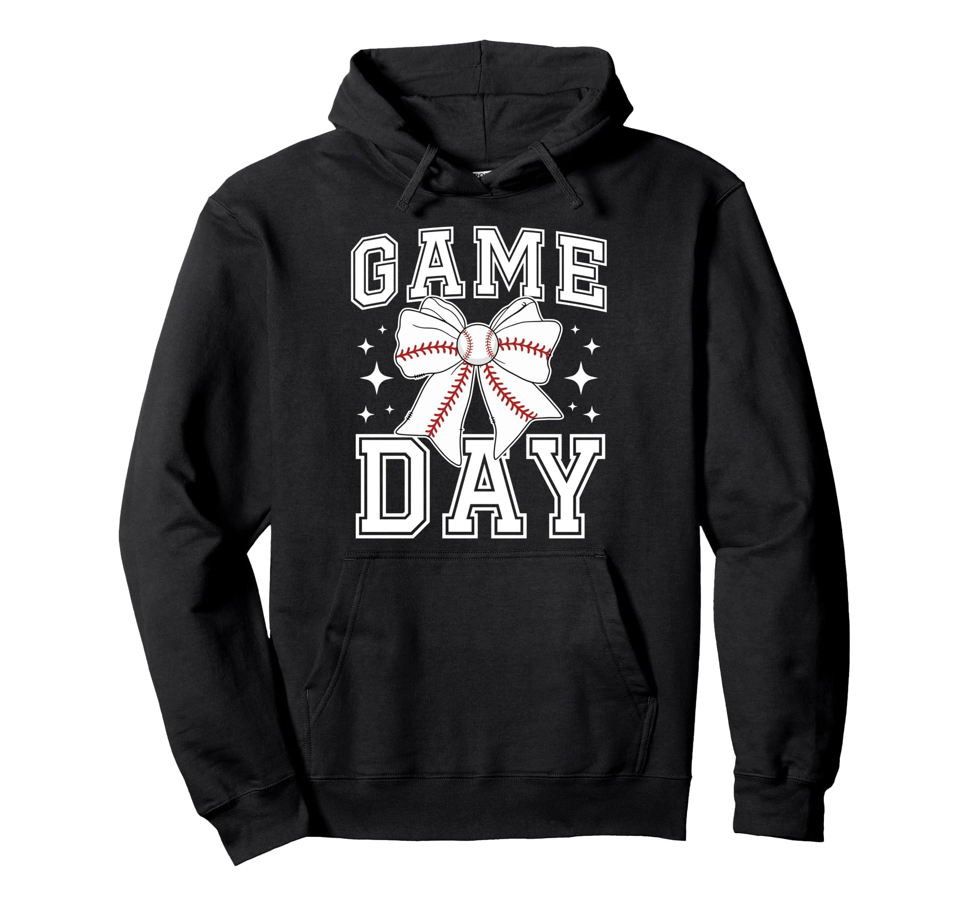 Game Day Coquette Baseball Game Day Baseball Hoodie - Graphic Print Unisex - T-Shirt, Sweatshirt, Hoodie