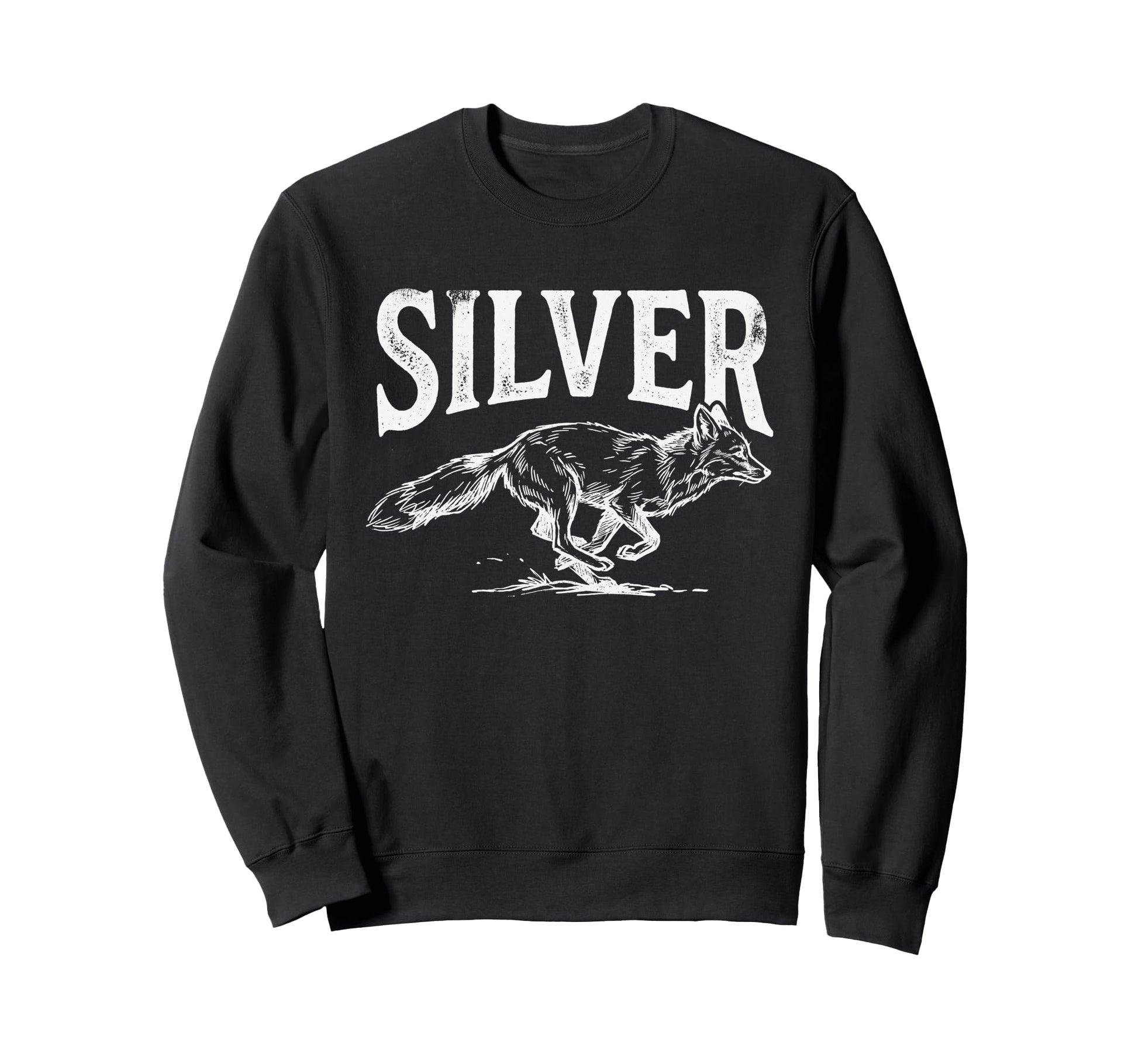 Funny Silver Fox Visual Pun Wildlife Sweatshirt - Unique Graphic Unisex - T-Shirt, Sweatshirt, Hoodie
