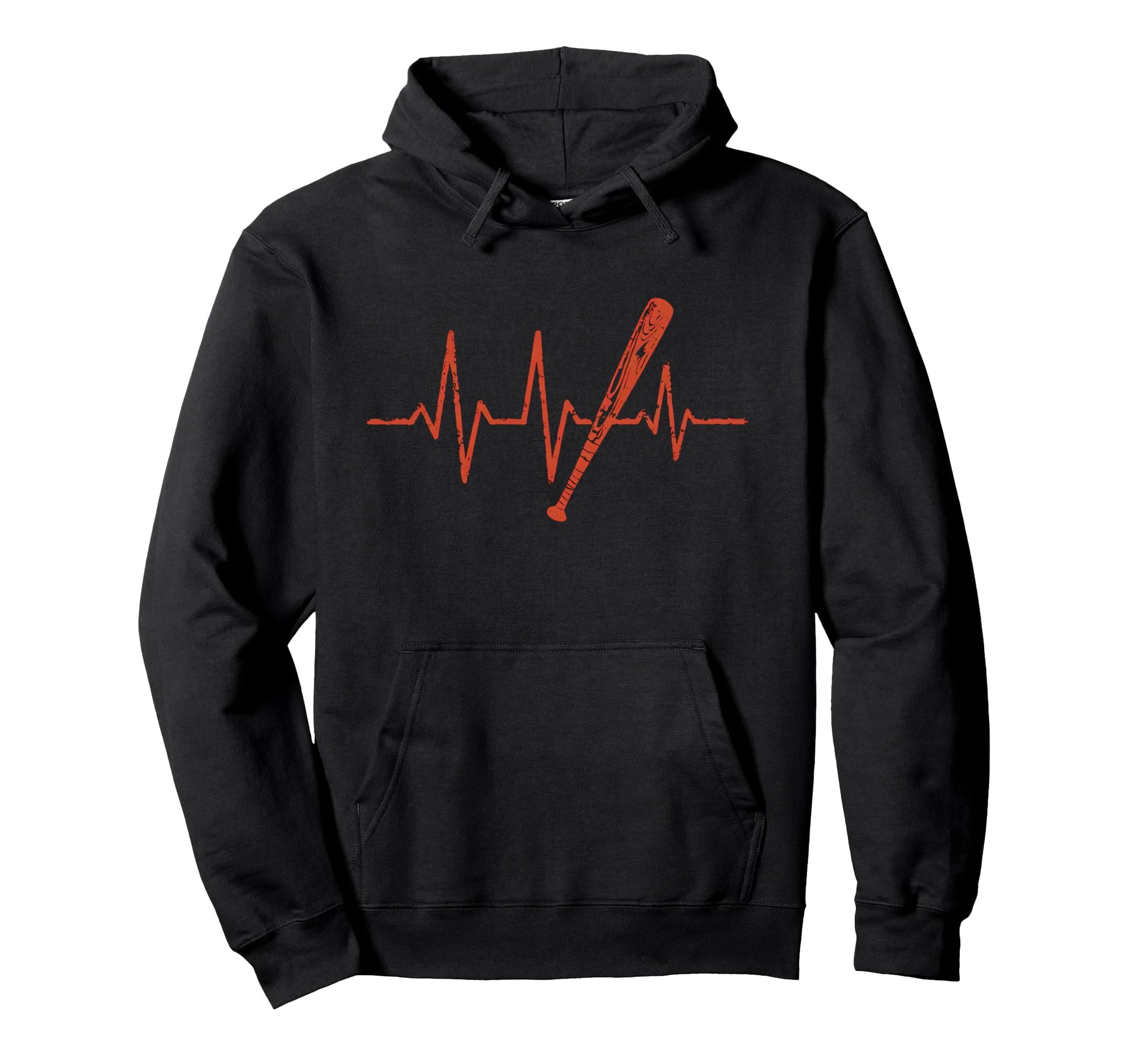 Baseball Heartbeat Hoodie - Streetwear Style for Adults - T-Shirt, Sweatshirt, Hoodie
