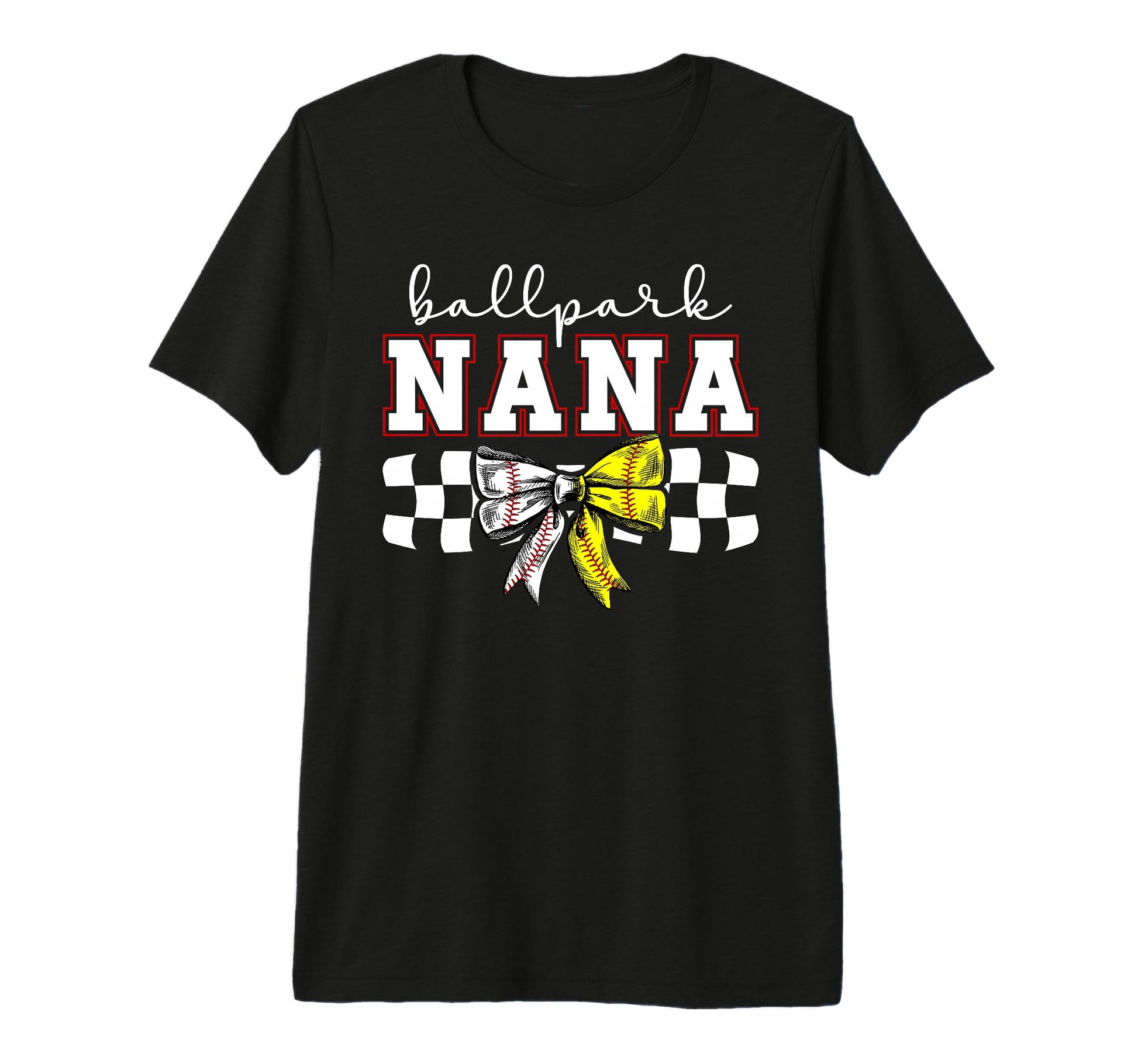 Ballpark Nana Softball Baseball Nana T-Shirt - Unique Graphic for Adults - T-Shirt, Sweatshirt, Hoodie