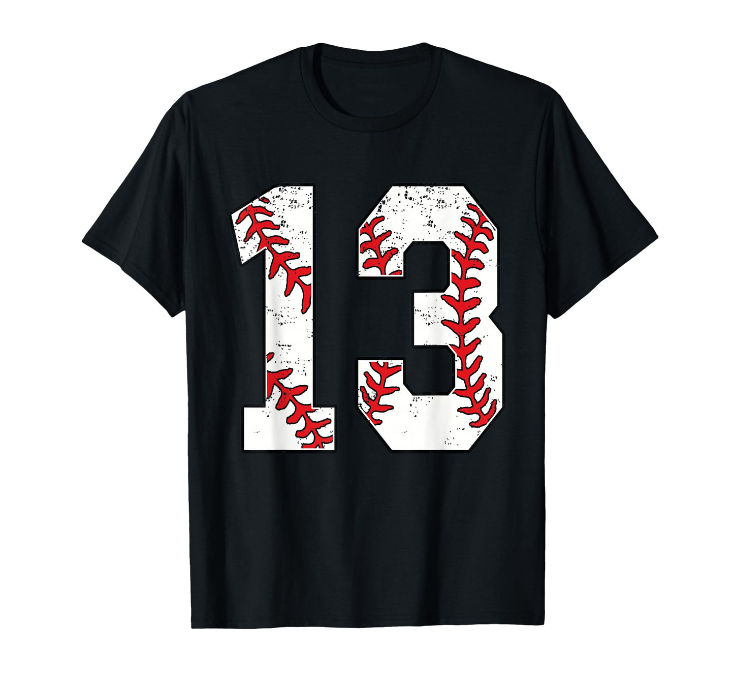 Number 13 Baseball 13 Jersey Number T-Shirt - Fun Novelty Design Men Women - T-Shirt, Sweatshirt, Hoodie