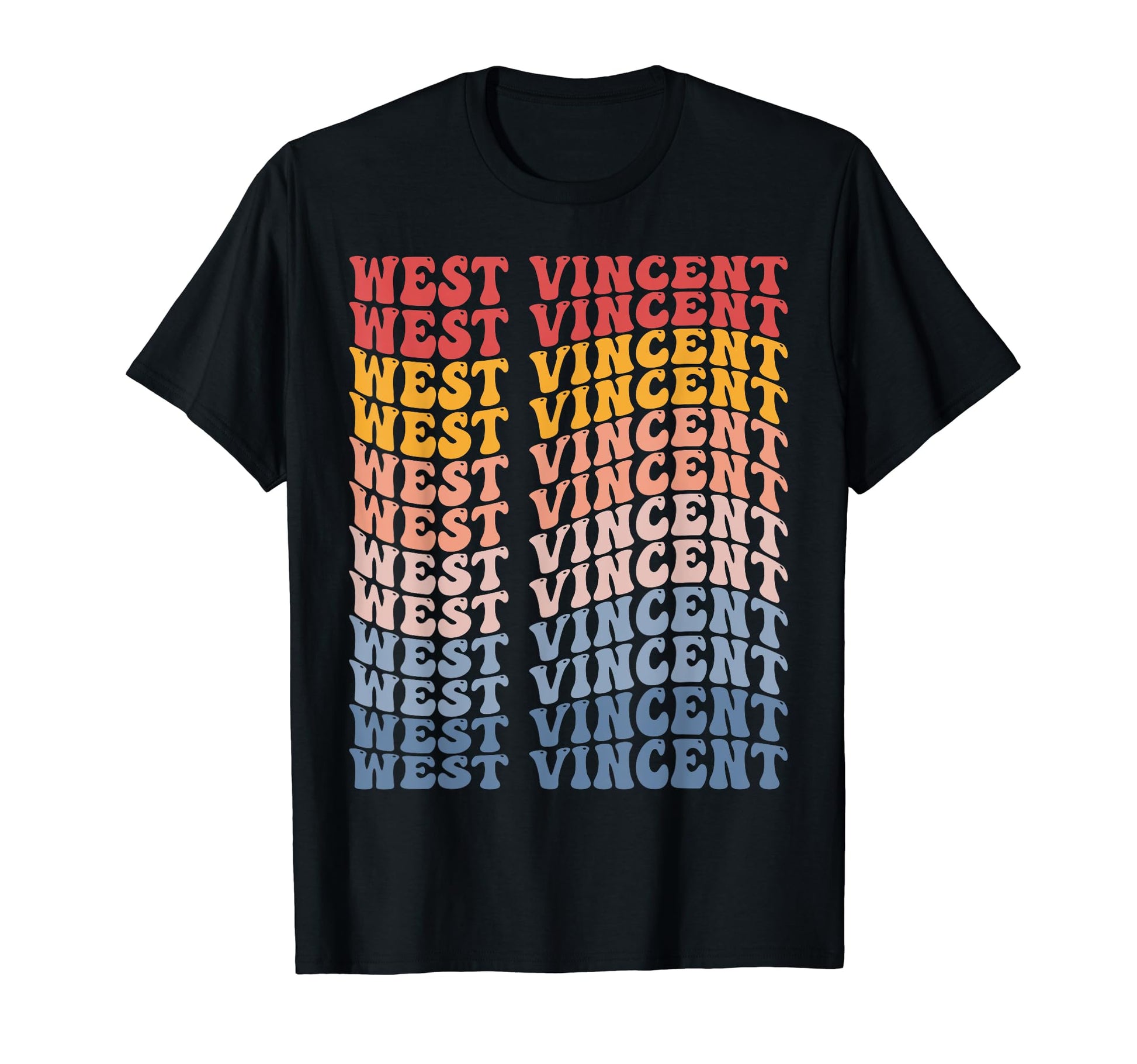 West Vincent City Groovy T-Shirt - Fun Novelty Design for Adults - T-Shirt, Sweatshirt, Hoodie