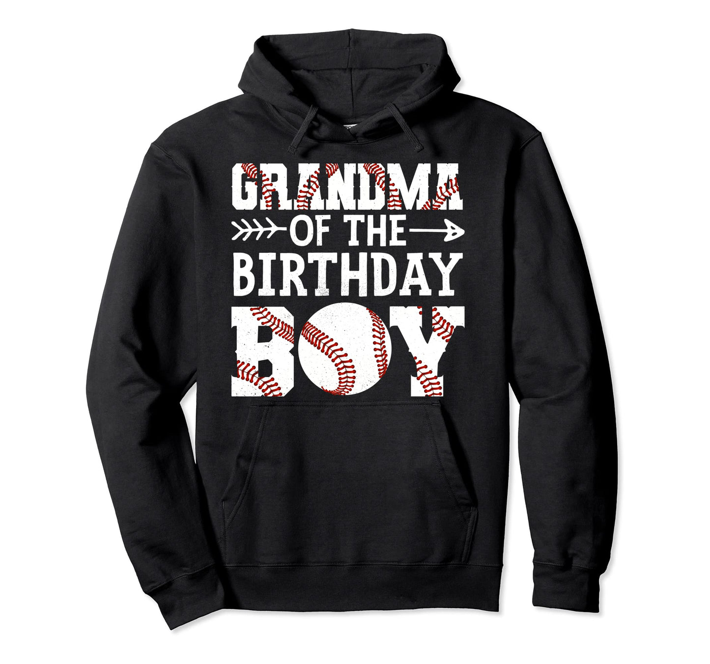Grandma Birthday Baseball Mama Funny Hoodie - Trendy Graphic Men Women - T-Shirt, Sweatshirt, Hoodie