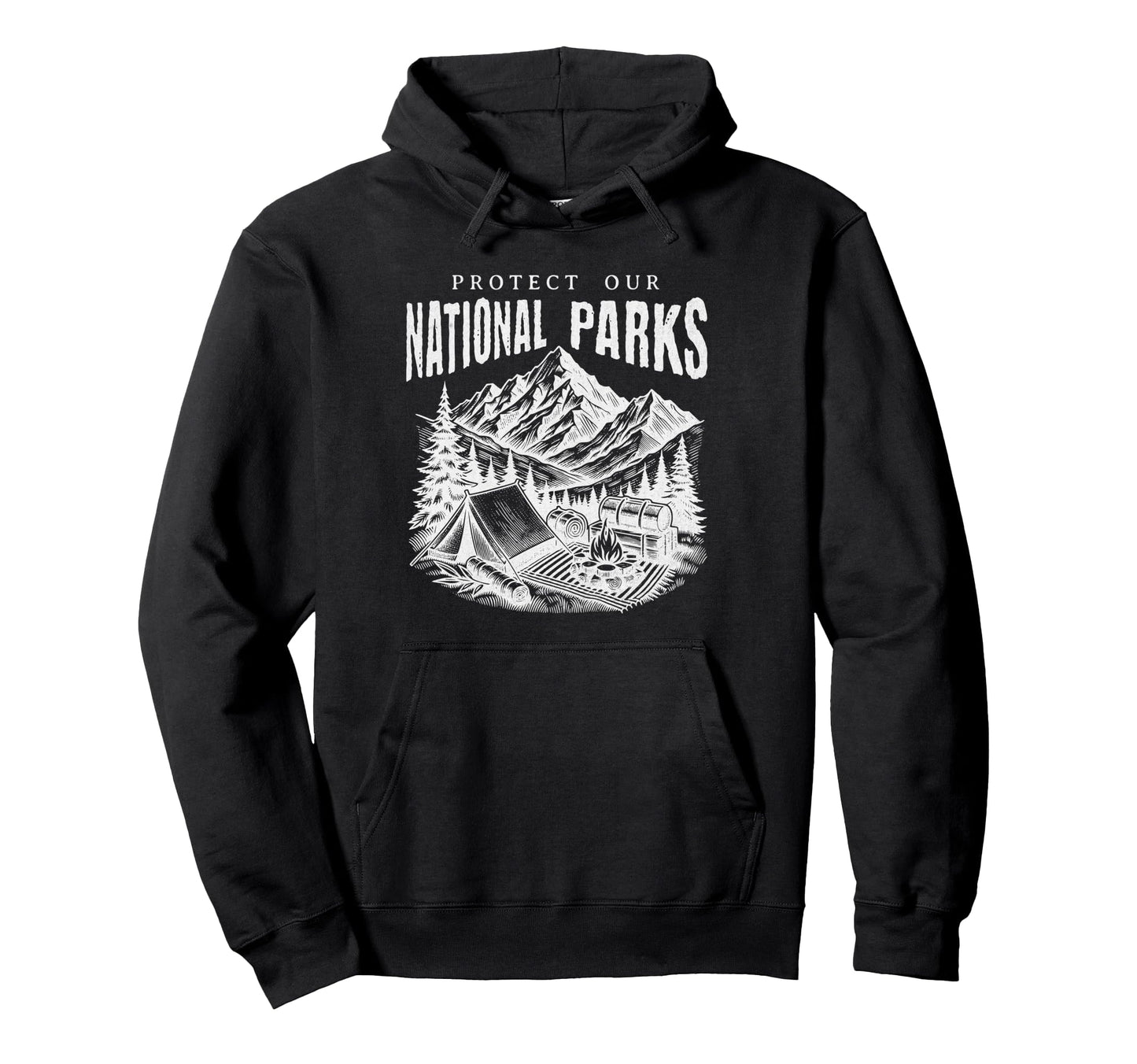 Protect National Parks Defend Hiking Hoodie - Aesthetic Graphic for Adults - T-Shirt, Sweatshirt, Hoodie