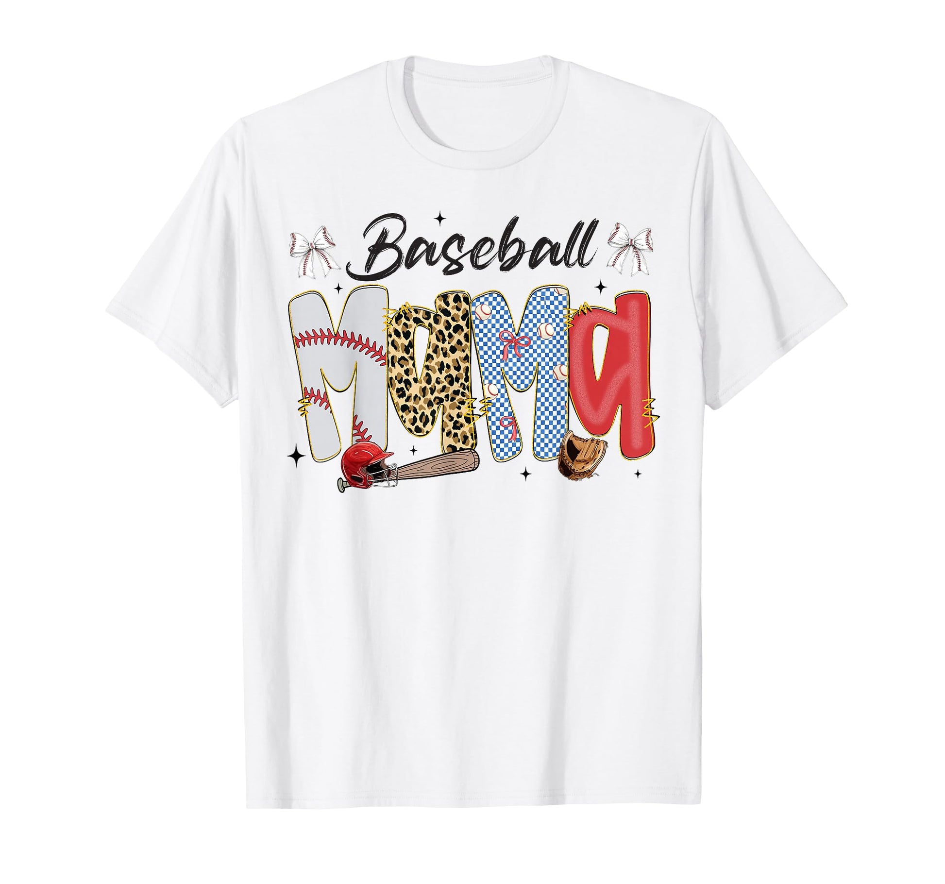 Baseball Mama Coquette Bow Game Day T-Shirt - Trendy Graphic for Adults - T-Shirt, Sweatshirt, Hoodie