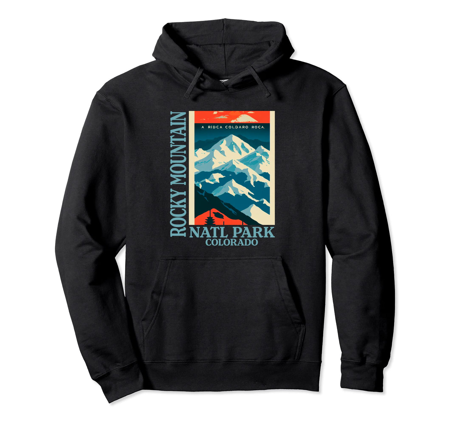 Colorado Rocky Mountain National Park Hoodie - Custom Art Print for Adults - T-Shirt, Sweatshirt, Hoodie