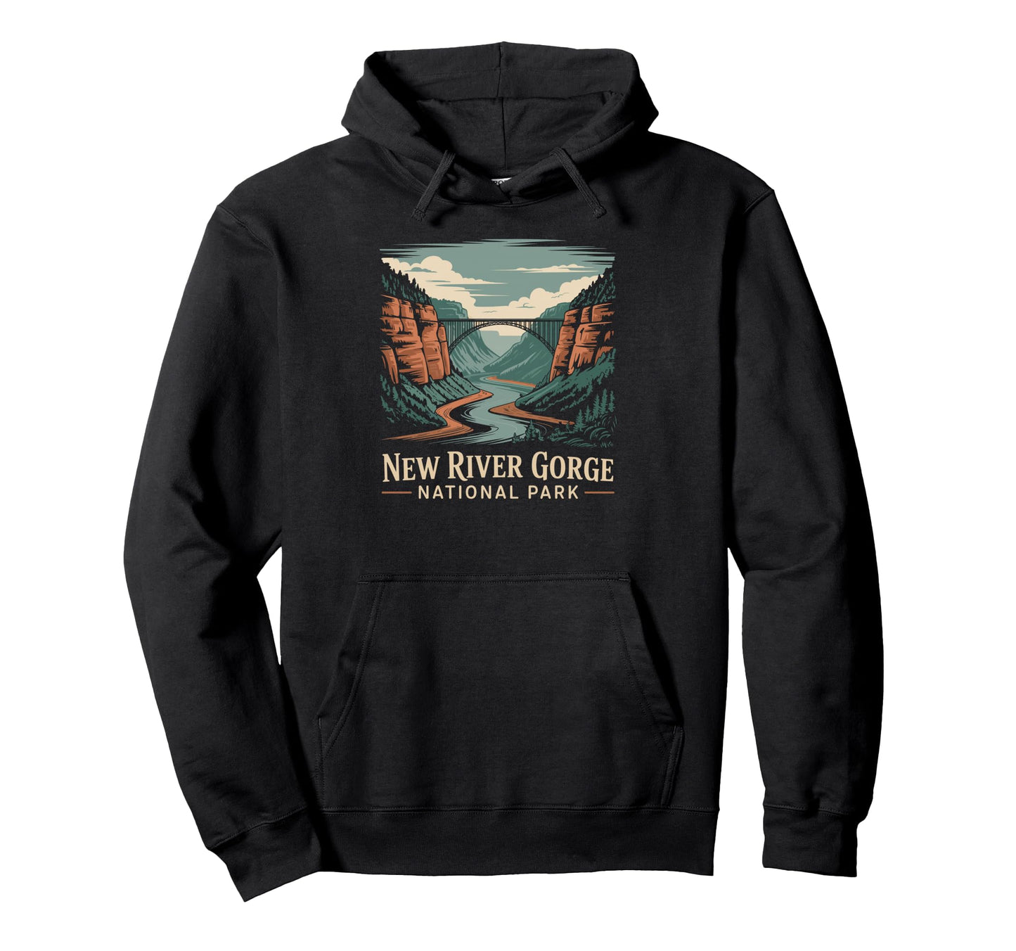 New River Gorge National Park Hoodie - Casual Everyday Wear for Adults - T-Shirt, Sweatshirt, Hoodie