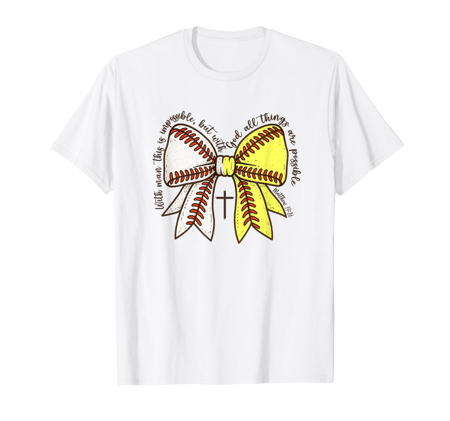 Softball Baseball Mom Bow Christian T-Shirt - Aesthetic Graphic for Adults - T-Shirt, Sweatshirt, Hoodie