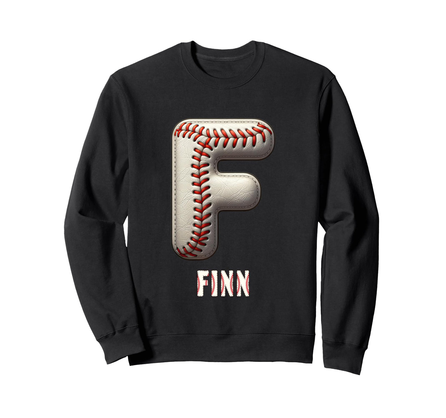 Baseball Home Run Jonah Initial Sweatshirt - Minimalist Print for Adults - T-Shirt, Sweatshirt, Hoodie
