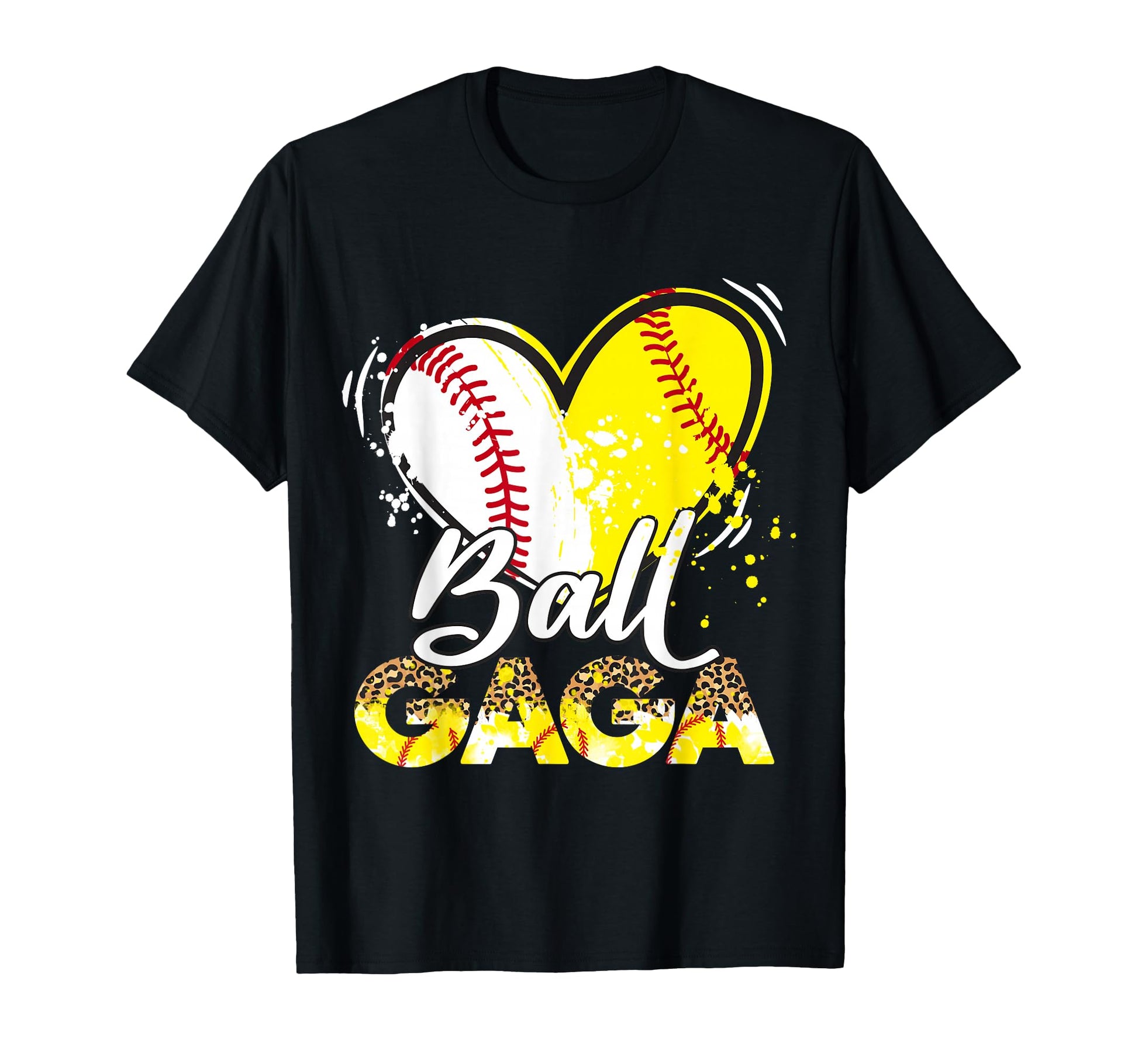 Gaga Both Baseball Softball Sport T-Shirt - Fun Novelty Design for Adults - T-Shirt, Sweatshirt, Hoodie