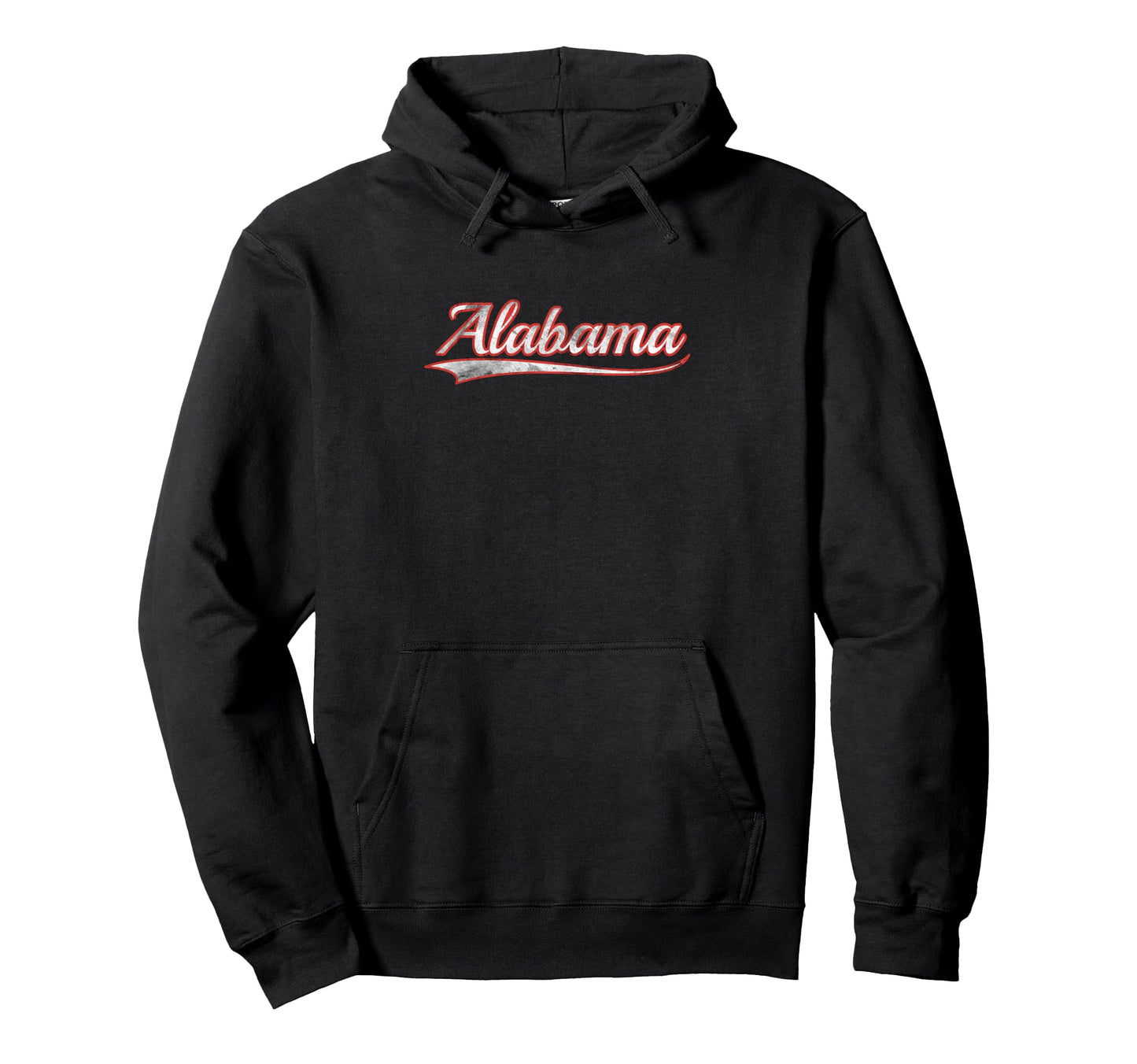 Alabama Varsity Distressed Throwback Hoodie - Unique Graphic for Adults - T-Shirt, Sweatshirt, Hoodie