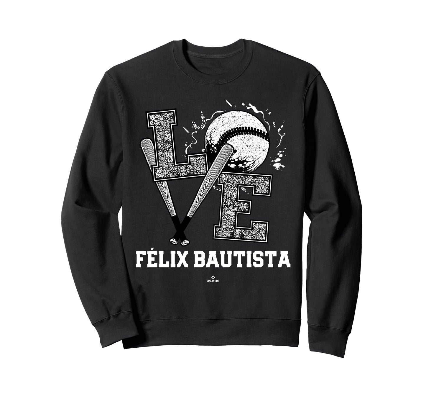 Distressed Baseball Love F Lix Sweatshirt - Novelty Apparel Unisex - T-Shirt, Sweatshirt, Hoodie