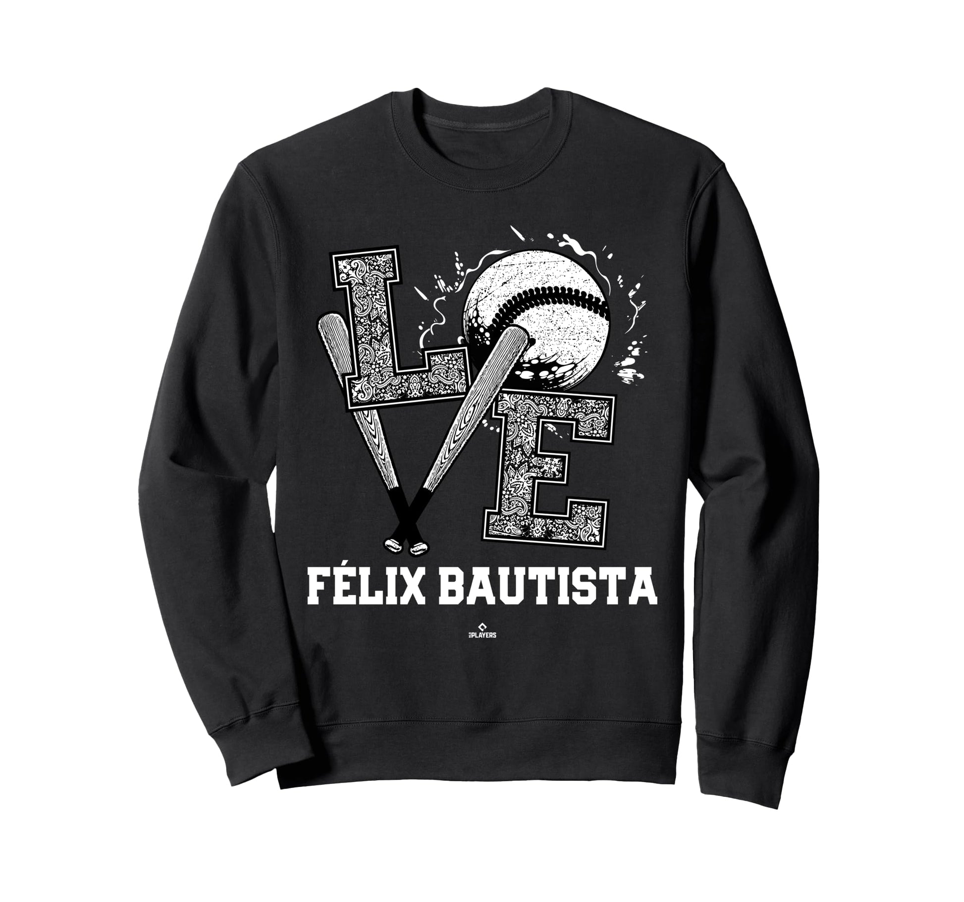 Distressed Baseball Love F Lix Sweatshirt - Novelty Apparel Unisex - T-Shirt, Sweatshirt, Hoodie