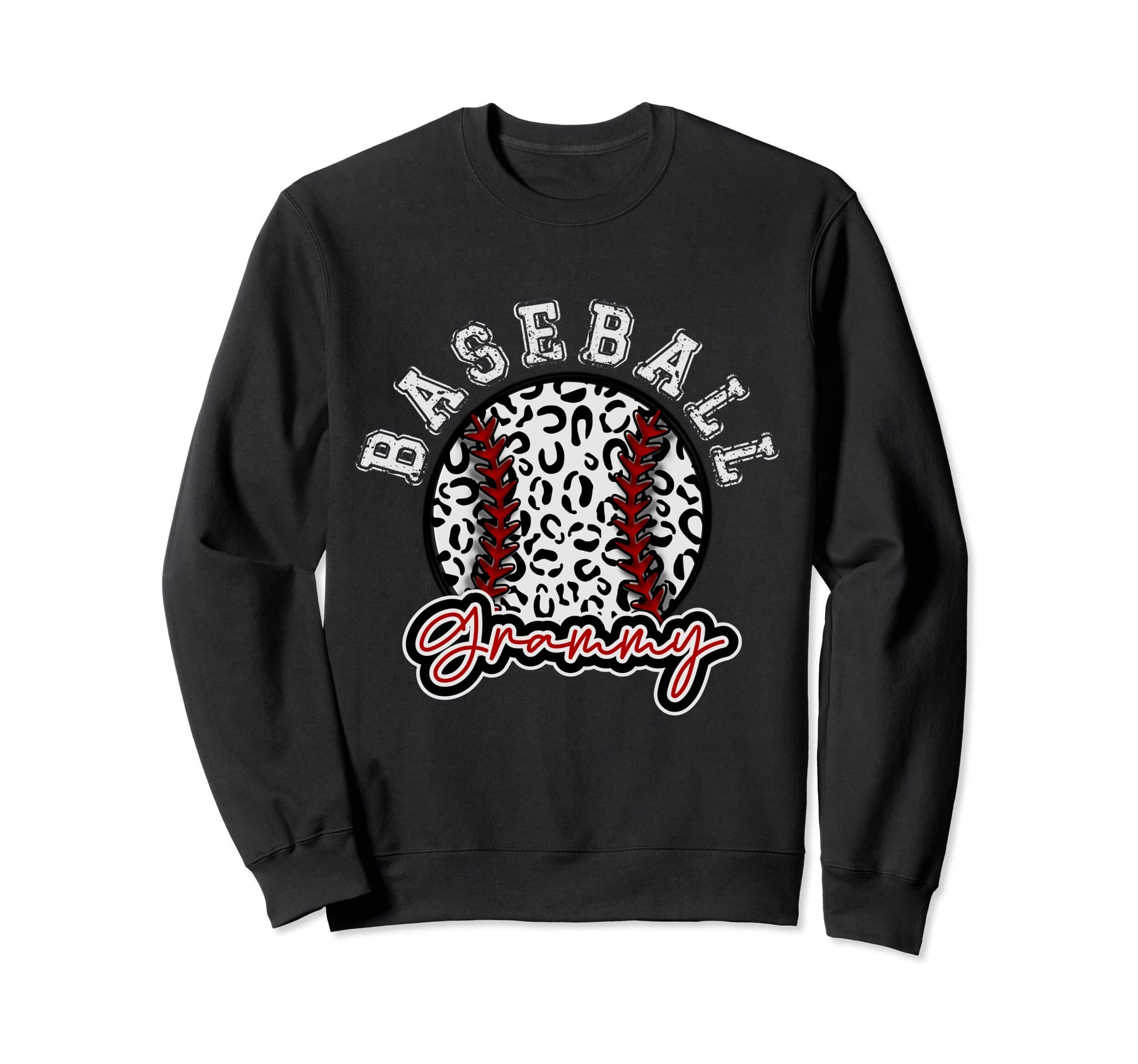 Leopard Cheetah Baseball Grammy Sweatshirt - Aesthetic Graphic Unisex - T-Shirt, Sweatshirt, Hoodie