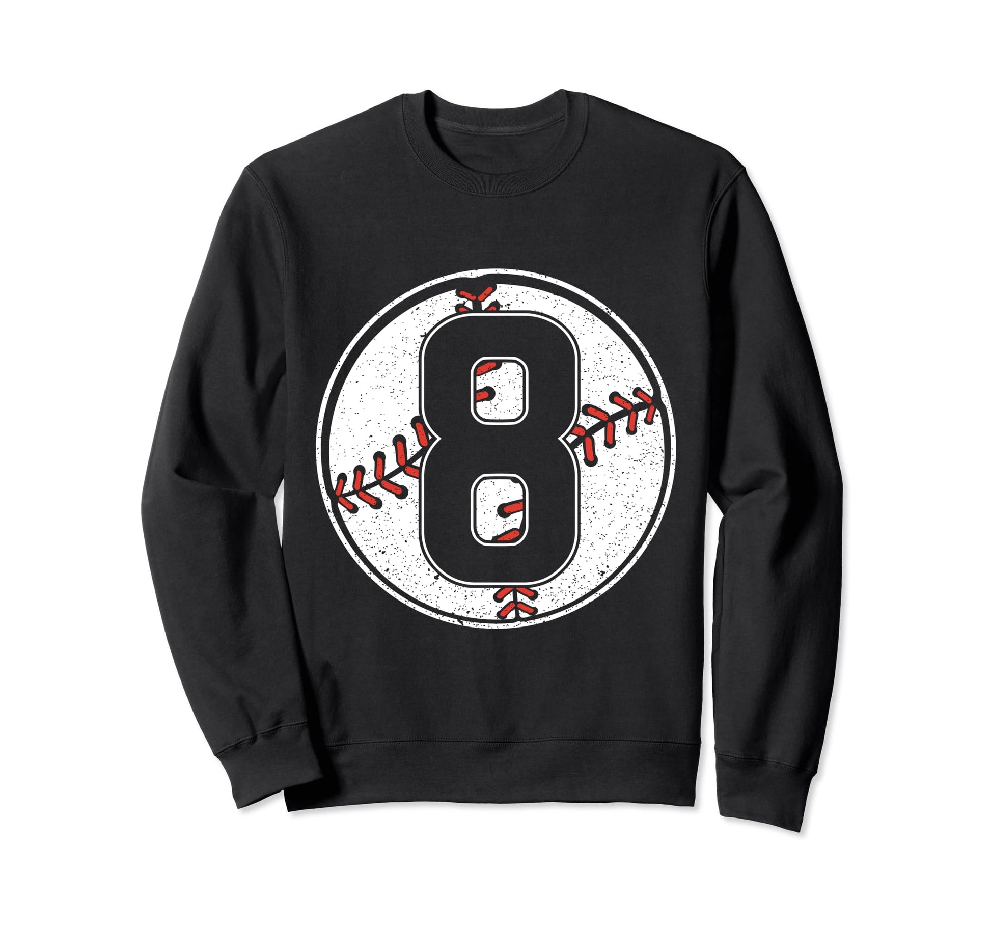 Baseball Birthday 8Th Birthday Sweatshirt - Minimalist Print for Adults - T-Shirt, Sweatshirt, Hoodie
