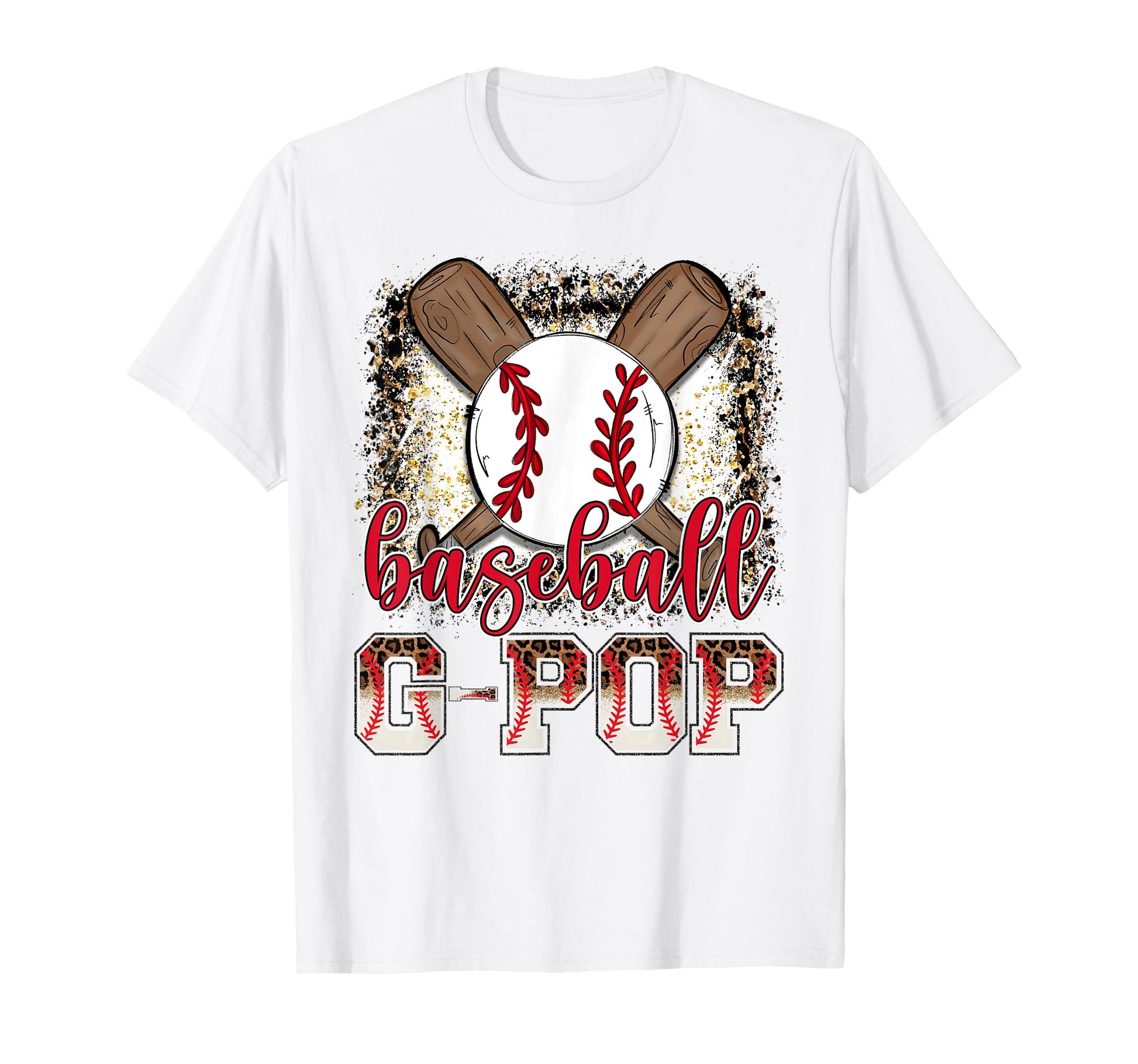 Baseball G Pop Leopard Proud Ball G Pop T-Shirt - Minimalist Print Unisex - T-Shirt, Sweatshirt, Hoodie