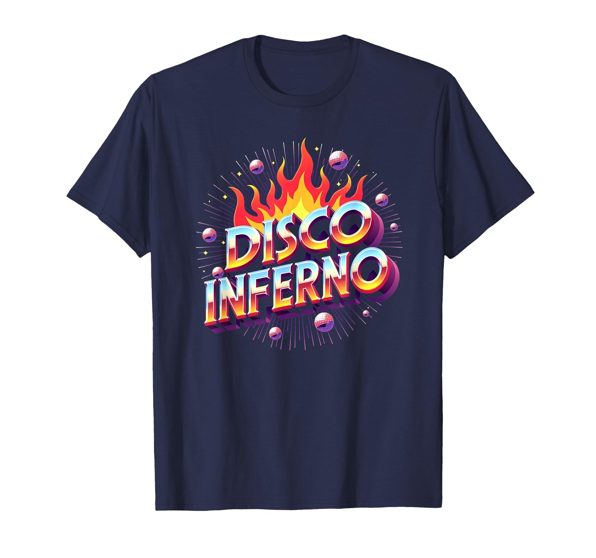 Disco Inferno Dance Party Fever Art T-Shirt - Custom Art Print for Adults - T-Shirt, Sweatshirt, Hoodie