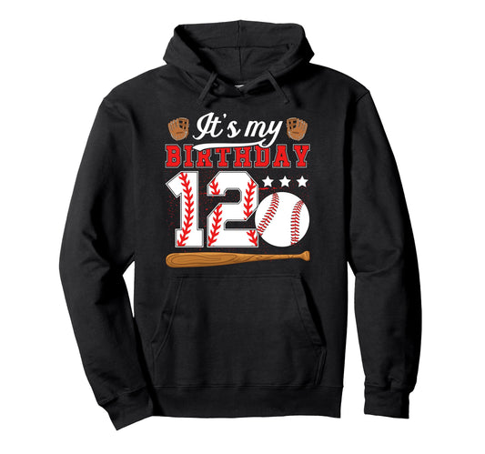 12Th Baseball Birthday Party 12 Year Hoodie - Streetwear Style Men Women - T-Shirt, Sweatshirt, Hoodie