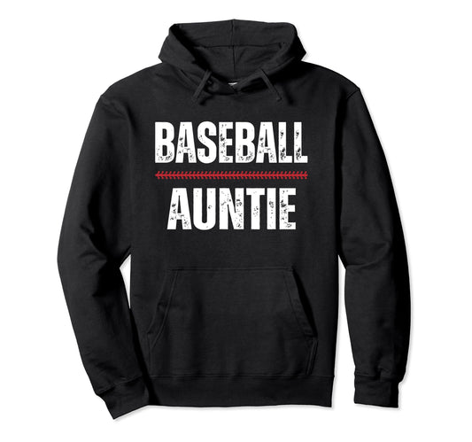 Baseball Auntie Proud Love Baseball Hoodie - Custom Art Print Unisex - T-Shirt, Sweatshirt, Hoodie
