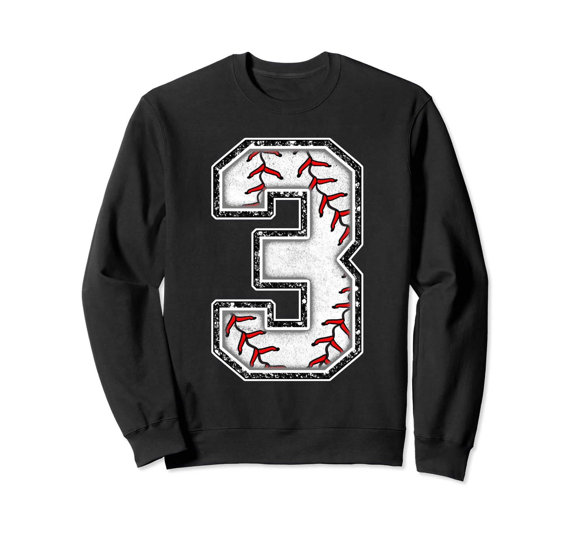3 Years Old Birthday Baseball Theme Sweatshirt - Streetwear Style Unisex - T-Shirt, Sweatshirt, Hoodie