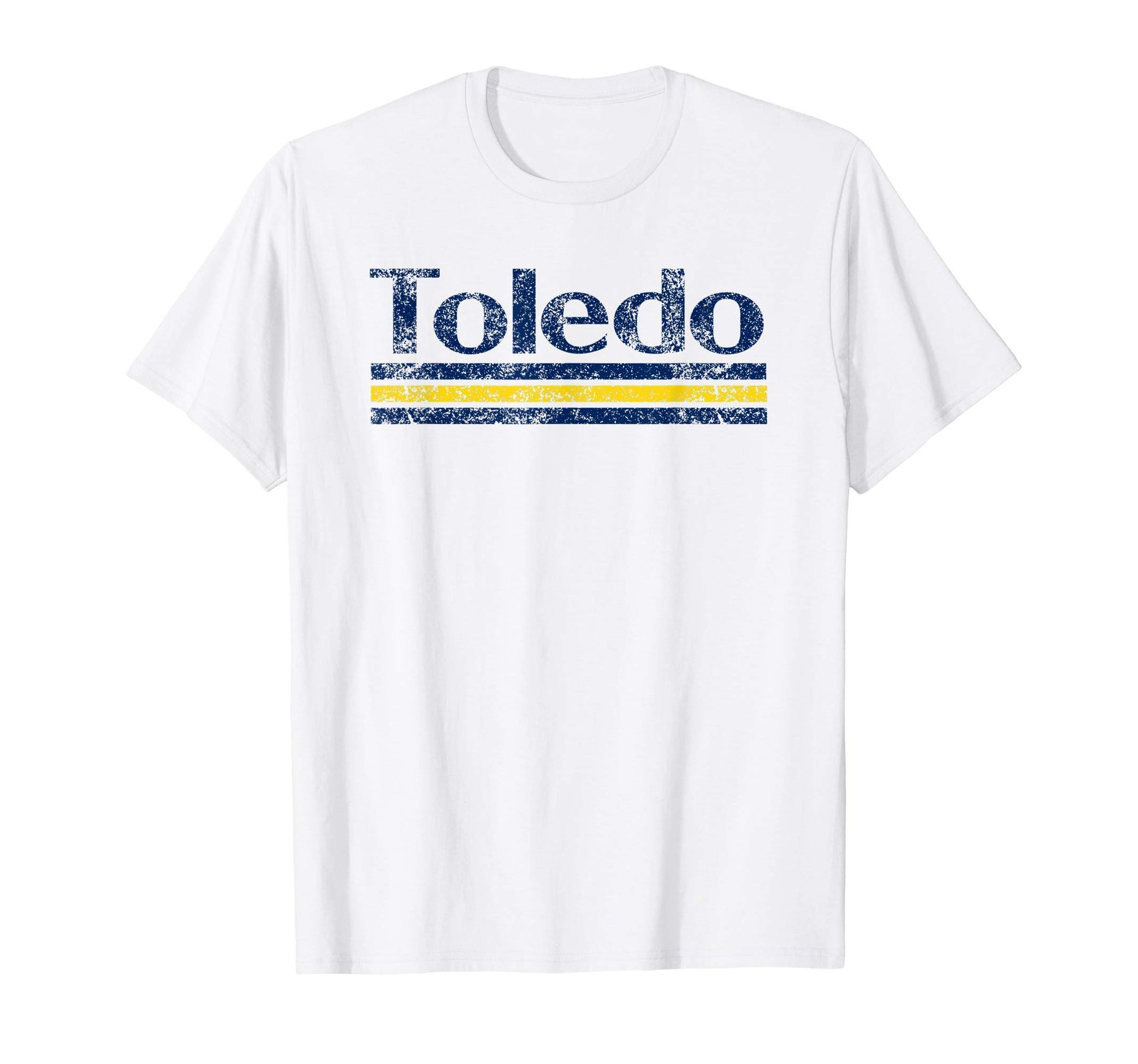 Toledo Ohio Weathered Stripe T-Shirt - Custom Art Print for Adults - T-Shirt, Sweatshirt, Hoodie
