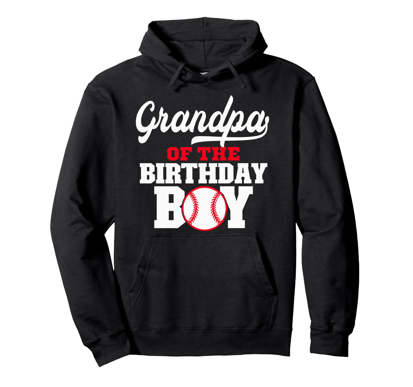 Grandpa Birthday Baseball Lover Hoodie - Custom Art Print Men Women - T-Shirt, Sweatshirt, Hoodie