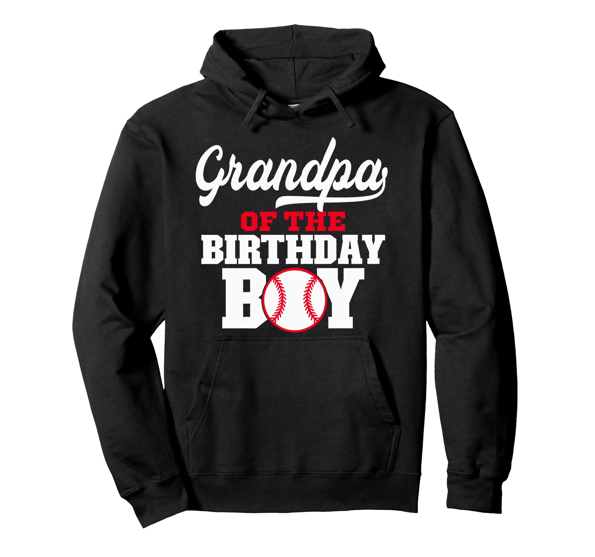 Grandpa Birthday Baseball Lover Hoodie - Custom Art Print Men Women - T-Shirt, Sweatshirt, Hoodie