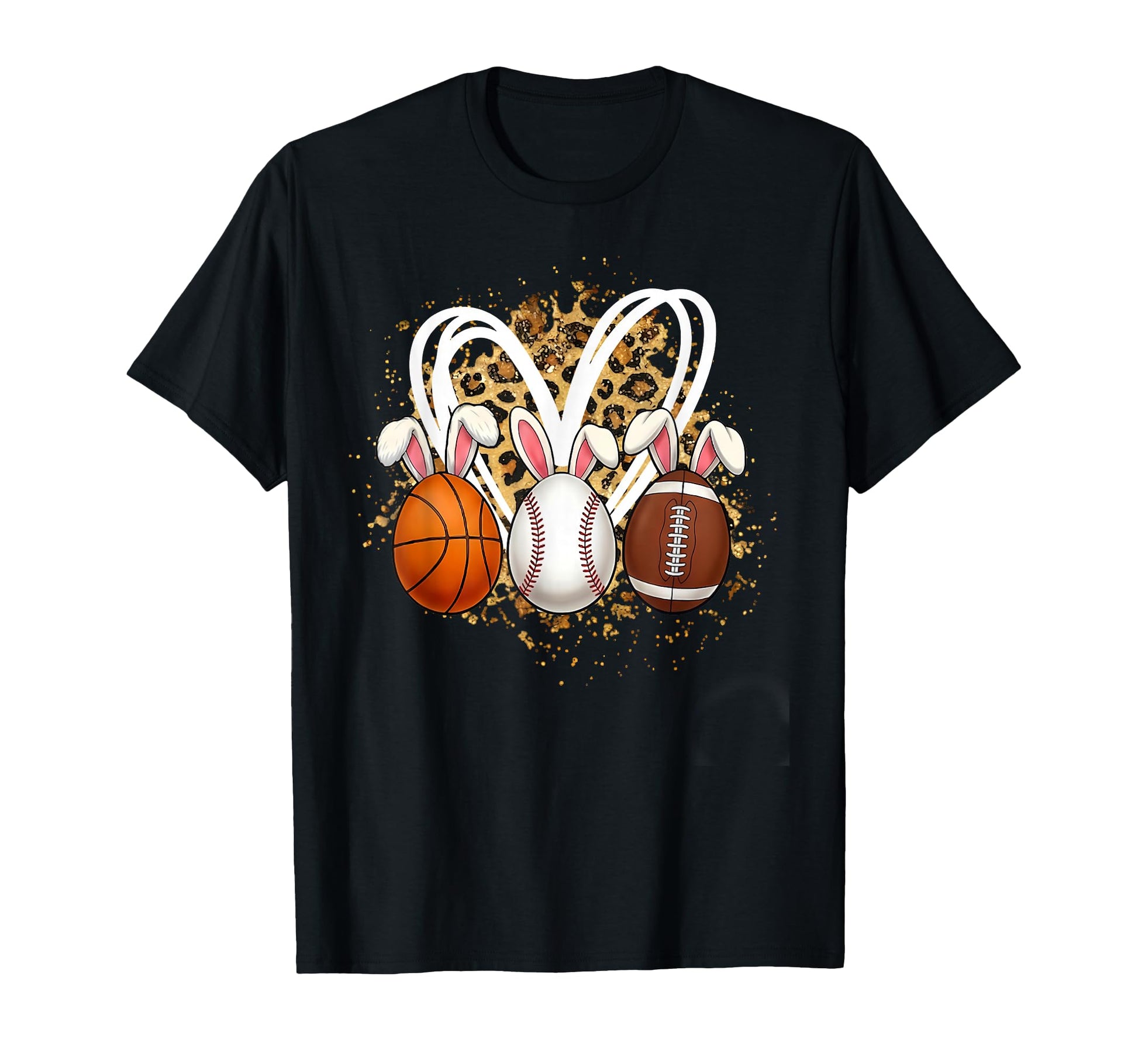 Easter Bunny Leopard Heartbeat T-Shirt - Streetwear Style Men Women - T-Shirt, Sweatshirt, Hoodie
