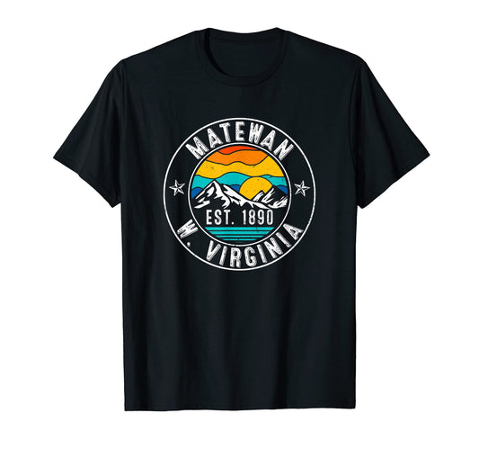 70S 80S Matewan West Virginia Wv T-Shirt - Custom Art Print Men Women - T-Shirt, Sweatshirt, Hoodie