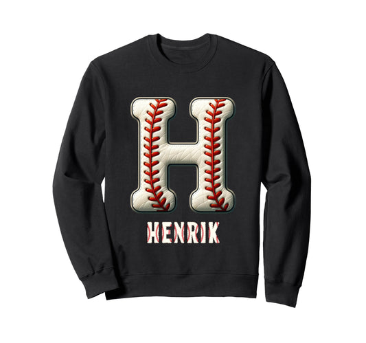 Baseball Home Run Konrad Initial Sweatshirt - Custom Art Print for Adults - T-Shirt, Sweatshirt, Hoodie