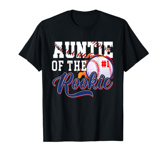 Auntie Rookie Year 1St Birthday T-Shirt - Trendy Graphic for Adults - T-Shirt, Sweatshirt, Hoodie
