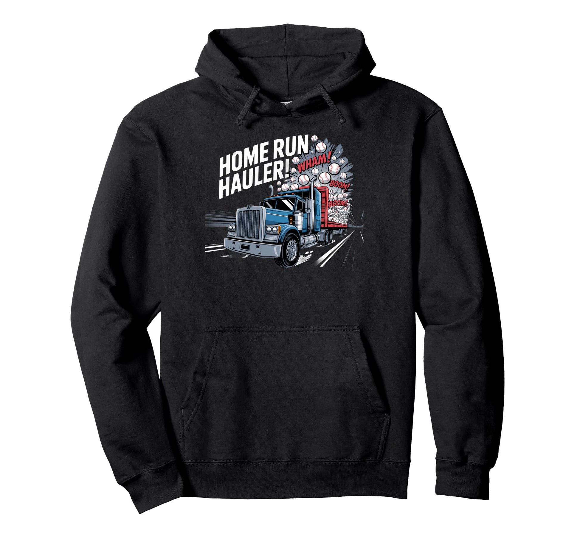 Baseball Home Run Hauler Hoodie - Casual Everyday Wear Unisex - T-Shirt, Sweatshirt, Hoodie